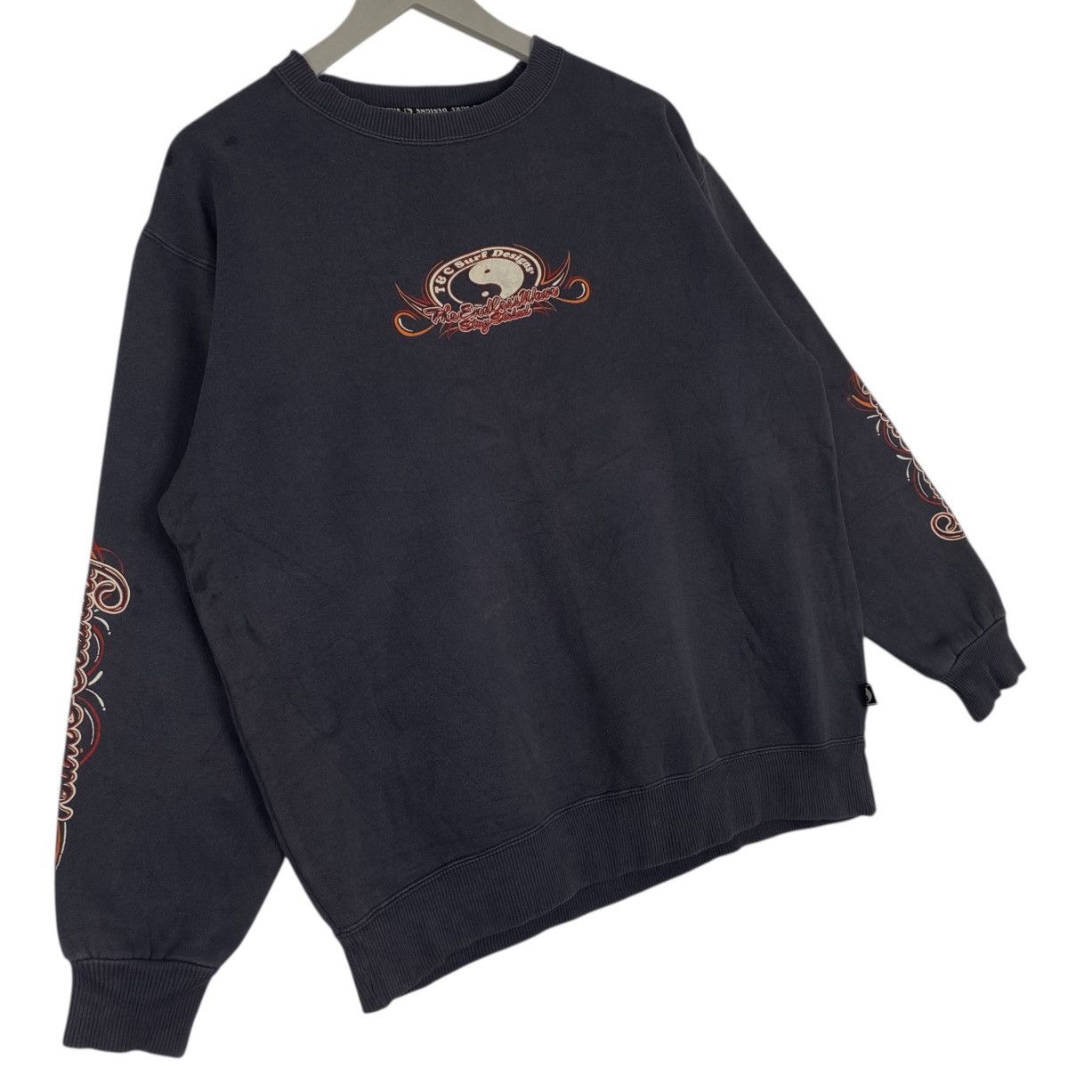 Other Vintage T and C Printed Crewneck Sweatshirt Navy Blue Size US M / EU 48-50 / 2 - 3 Thumbnail