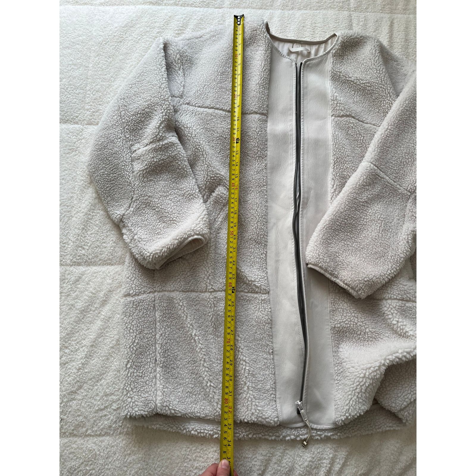 Lululemon Collarless Textured Fleece Full Zip size 10 Sherpa Size L / US 10 / IT 46 - 5 Thumbnail