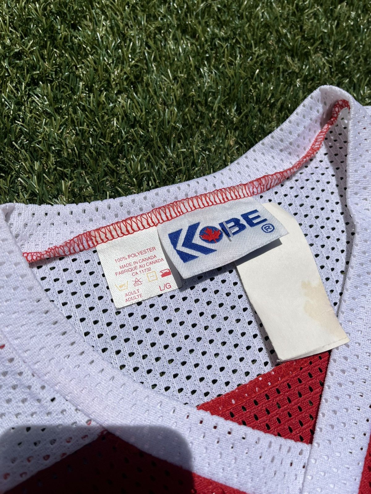 Vintage VTG 90’s KOBE Red & Blue Hockey Jersey Size US L / EU 52-54 / 3 - 5 Thumbnail