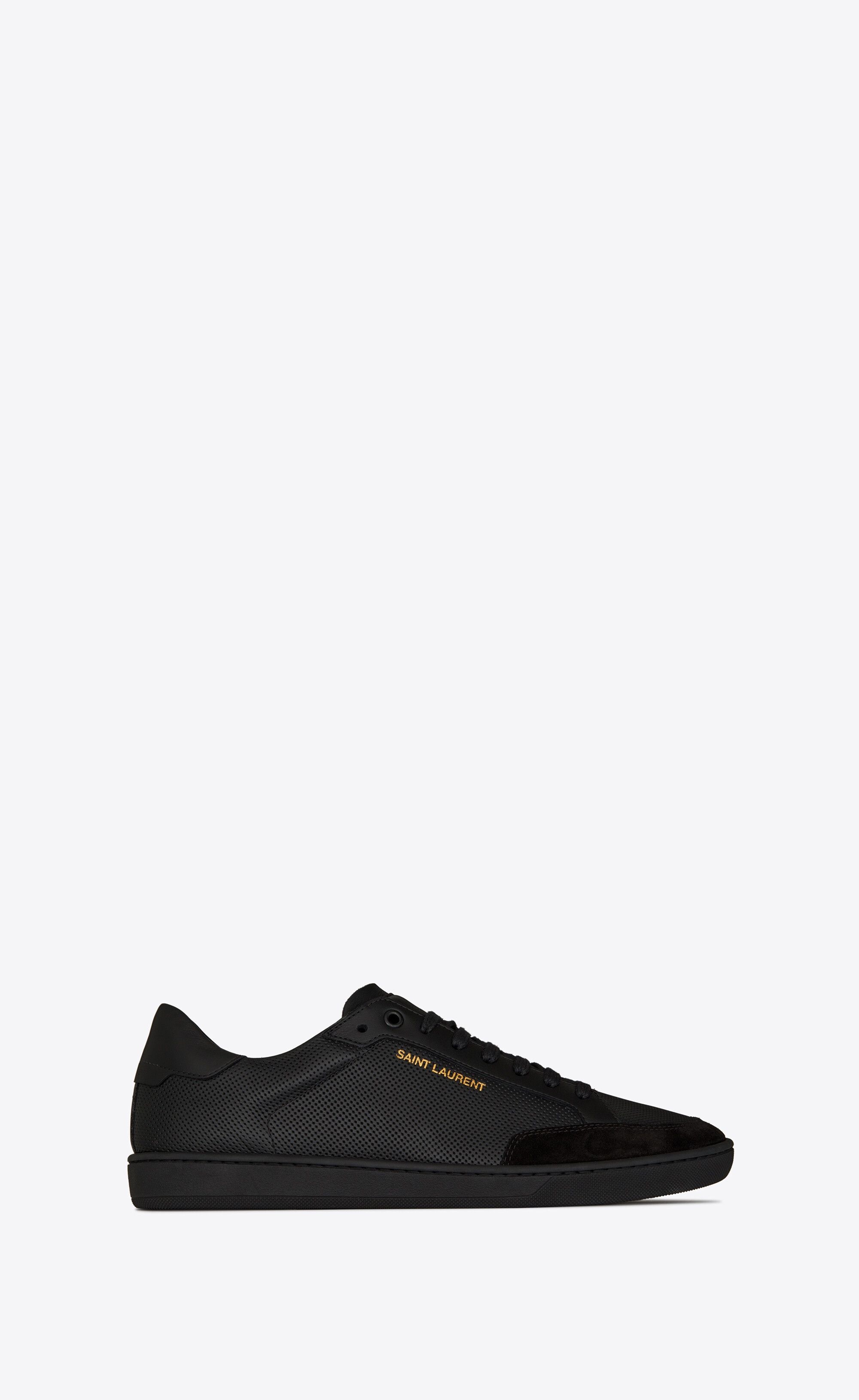 Saint Laurent Paris oc11z1225 603223 Court Classic SL/10 Sneakers in Black Size US 6.5 / EU 39-40 - 1 Thumbnail