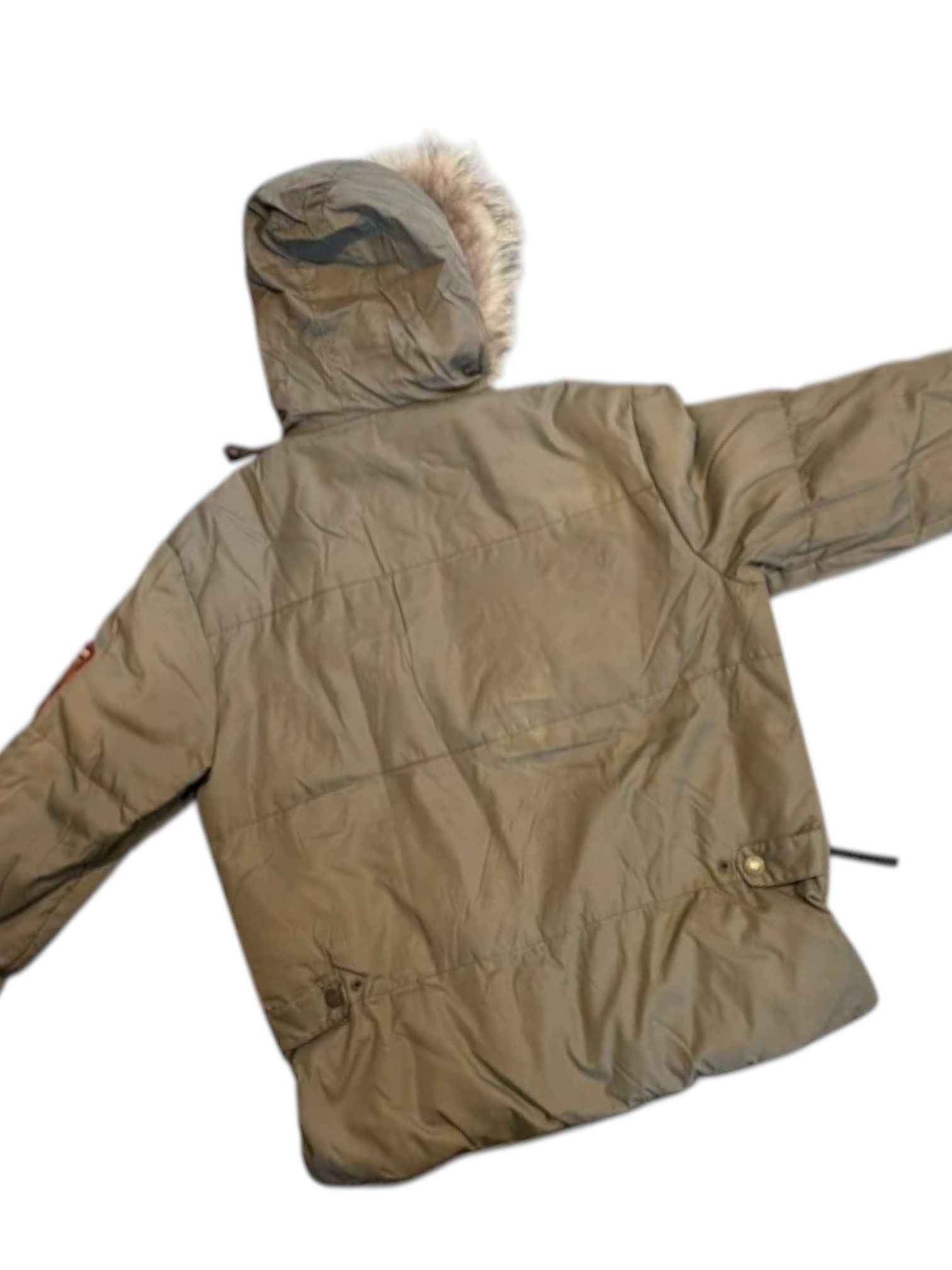 Dsquared2 DSQUARED² "Fighting Bros" Patch Bomber with Fur-Trimmed Hood Size US L / EU 52-54 / 3 - 3 Thumbnail