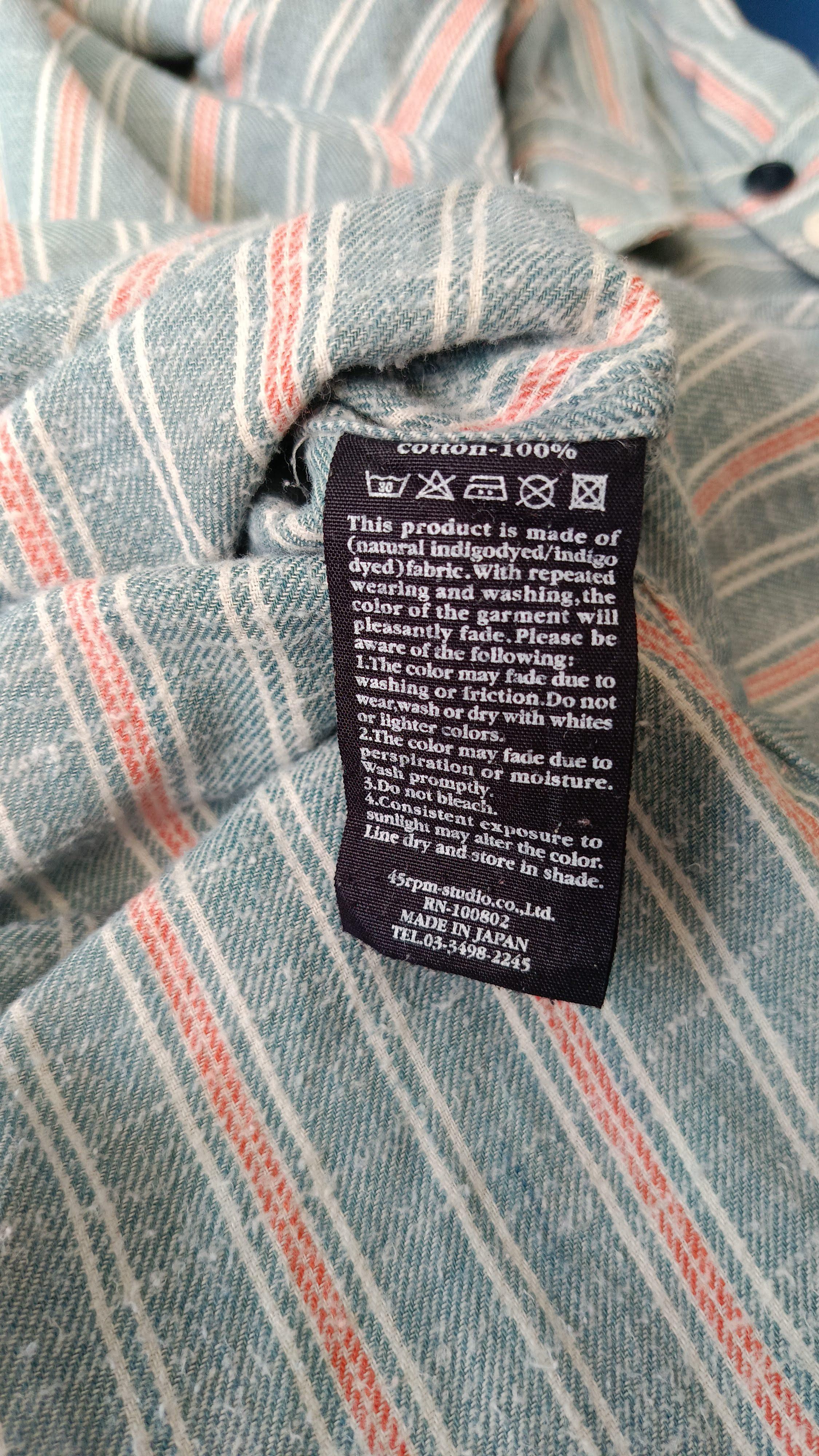 45rpm 45RPM by R Japan mandarin pullover indigo work vtg shirt Size US S / EU 44-46 / 1 - 13 Thumbnail