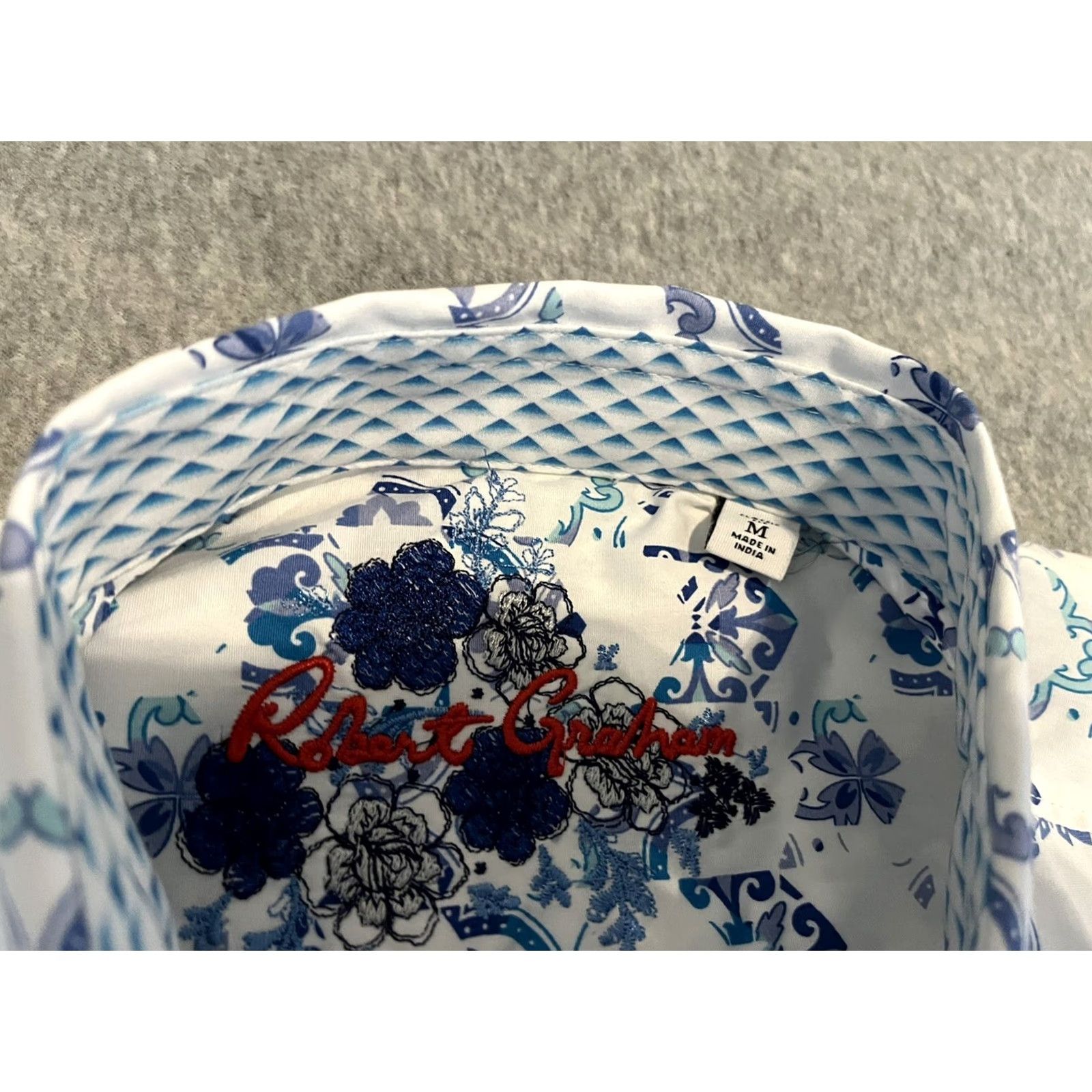 Robert Graham Robert Graham Shirt Mens Long Sleeve Button-Up NWT White Cotton Blend Paisley M Size US M / EU 48-50 / 2 - 3 Thumbnail
