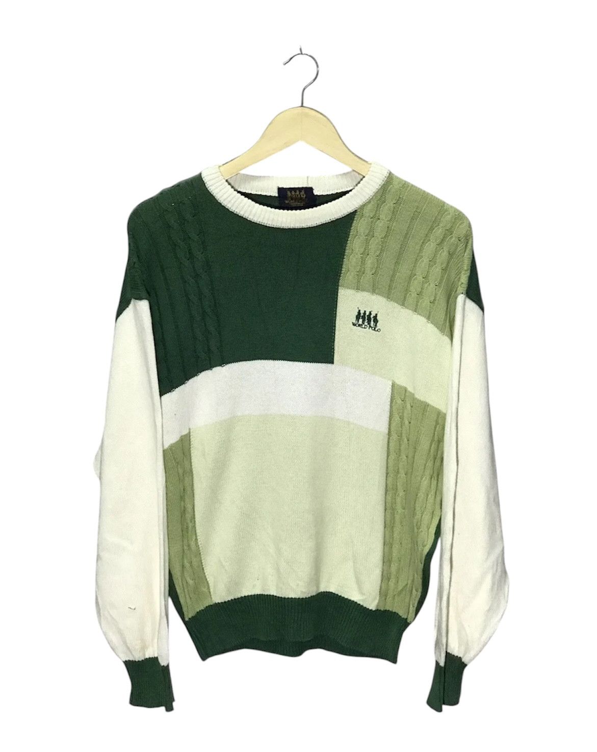Beverly Hills Polo Club World Polo Championship Multicoloured Cable Knit Sweaters Size US M / EU 48-50 / 2 - 1 Thumbnail
