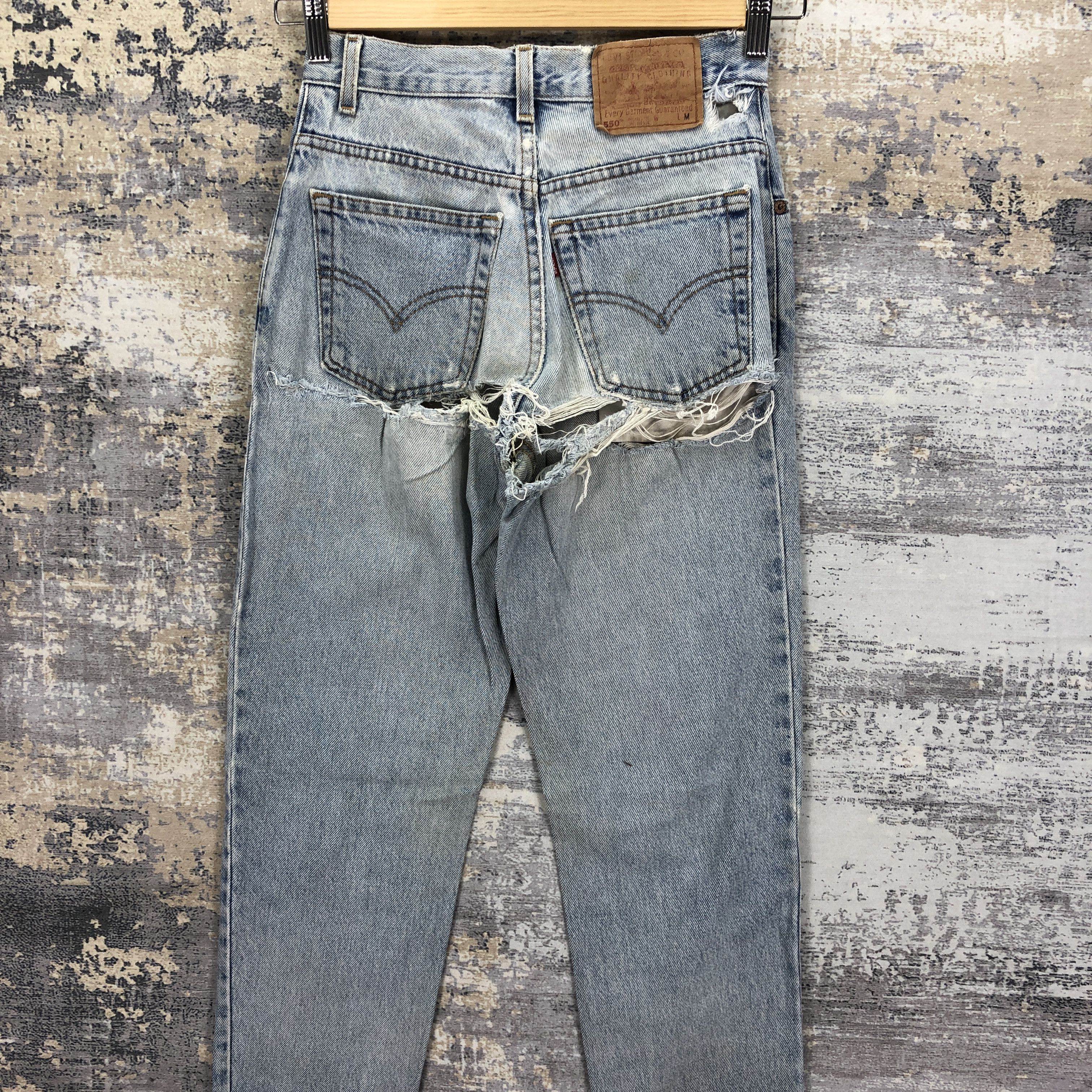 Levi's Vintage 90s Levis 550 Jeans Levi's Distressed Denim Size 24" / US 00 / IT 34 - 4 Thumbnail