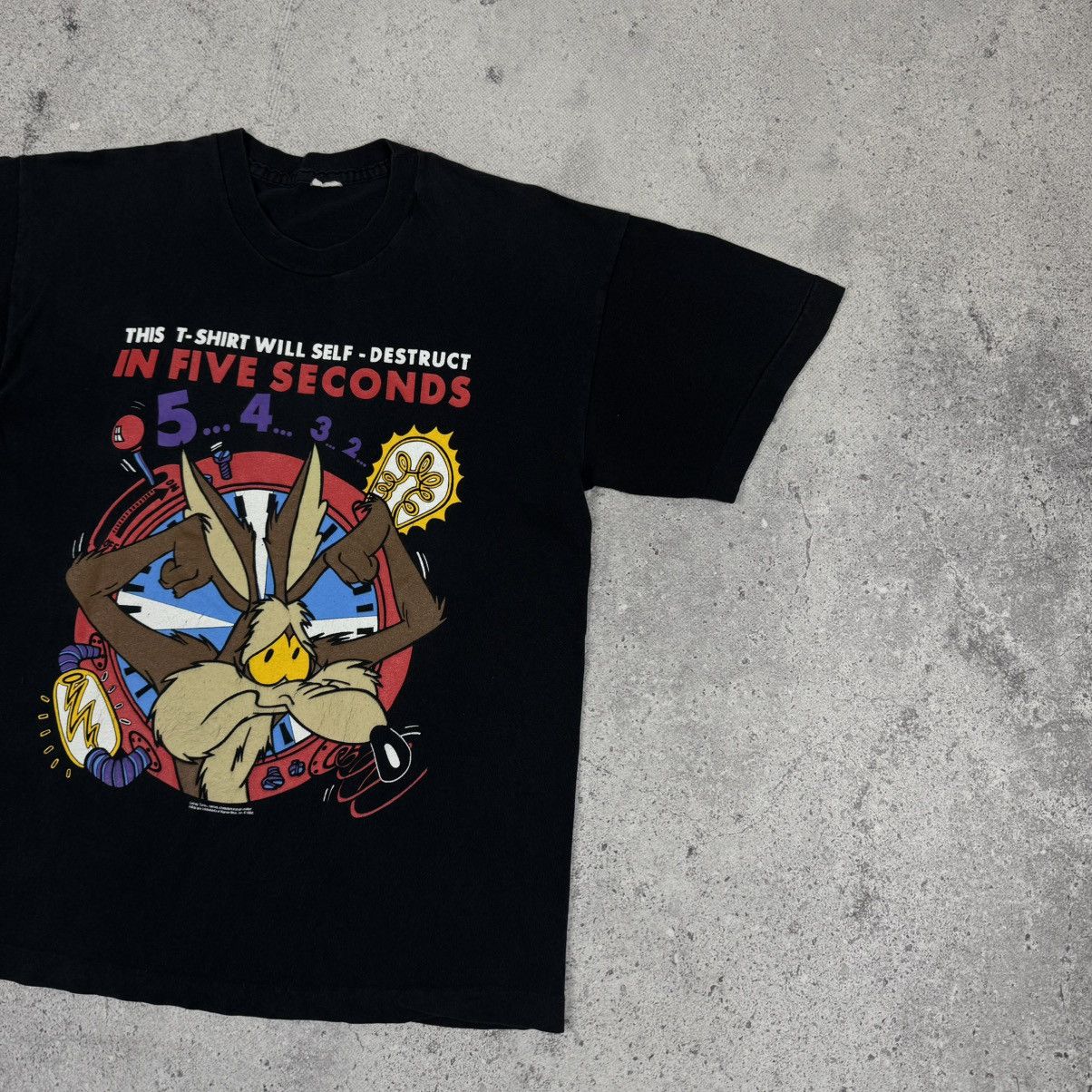 Cartoon Network × Vintage × Warner Bros Vintage 1992 Willie E Coyote This T Shirt Will Self Distruct Size US M / EU 48-50 / 2 - 4 Thumbnail