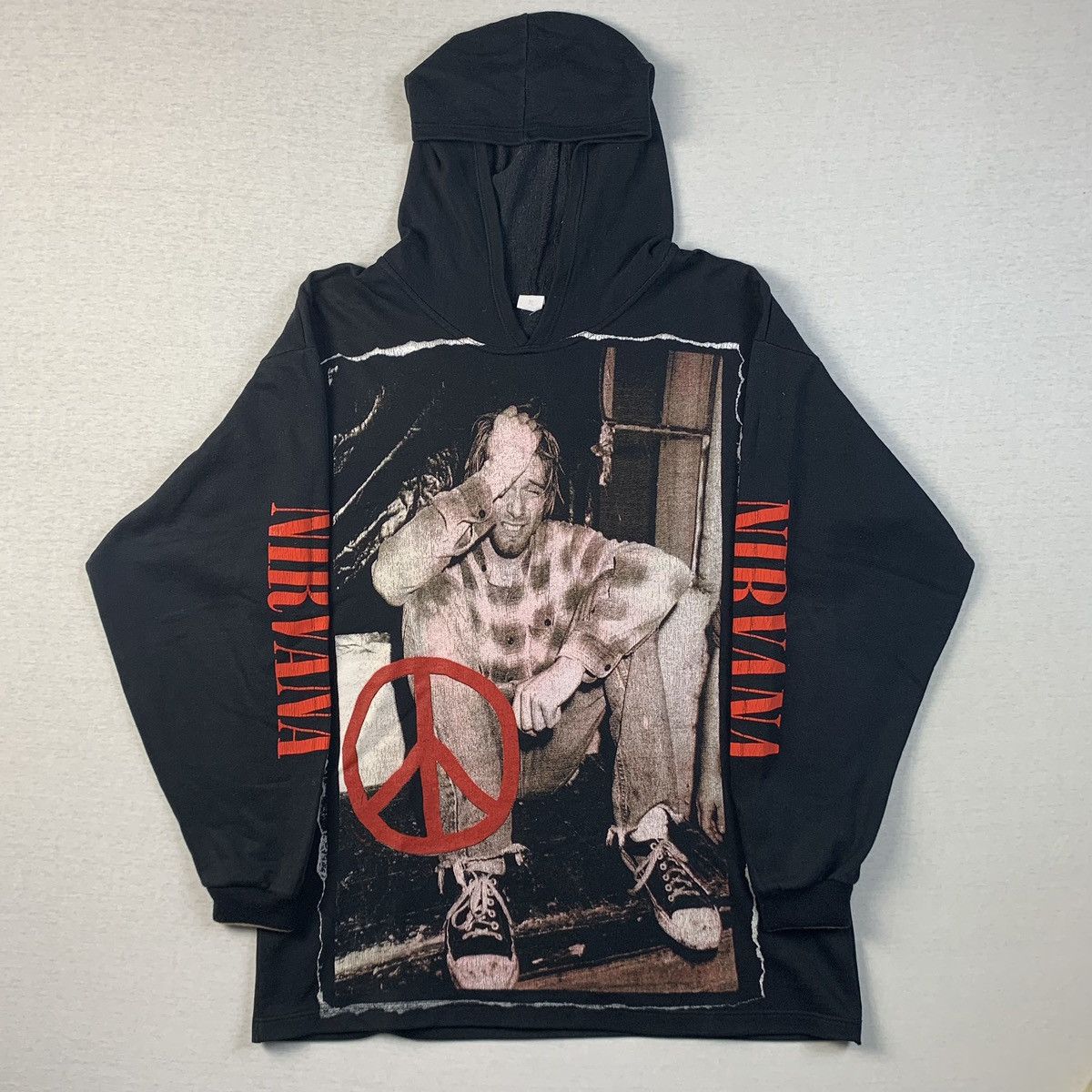 Sweat à Capuche (Hoodie) Nirvana - Homme Taille S, Style Grunge Rock Alternatif Seattle