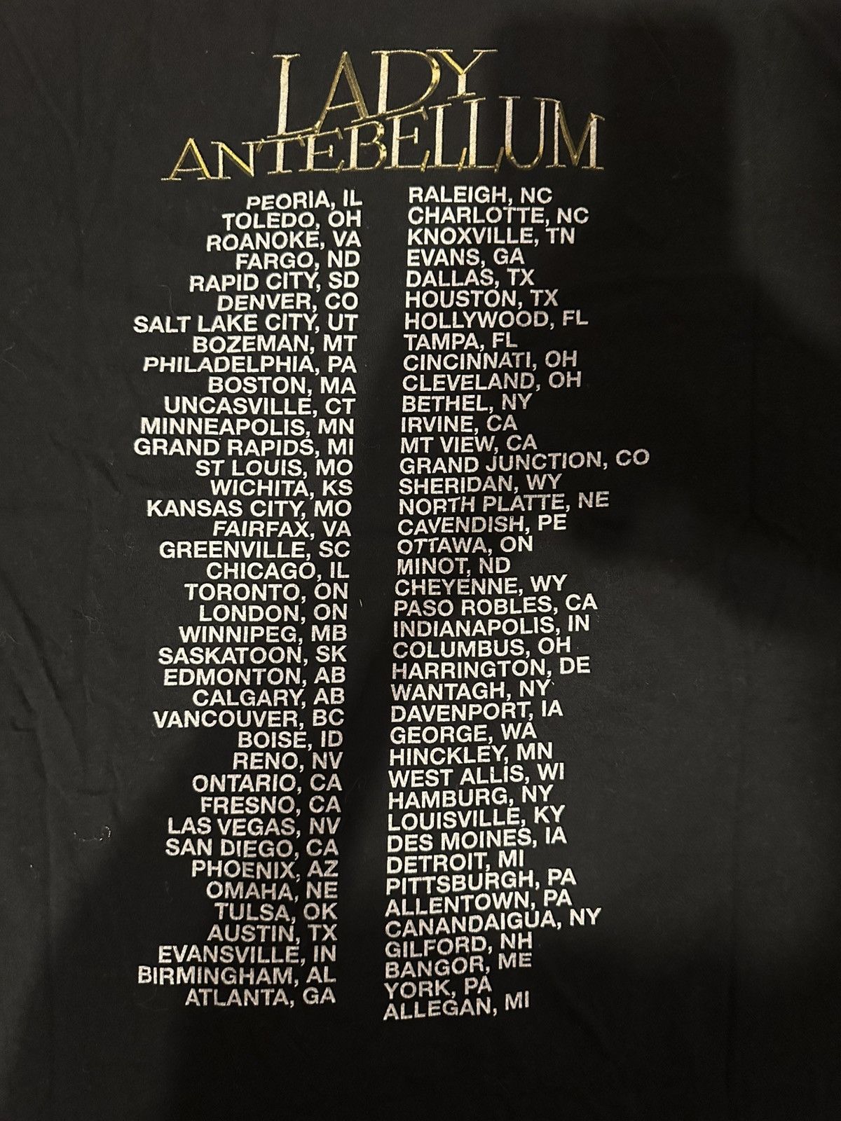 Band Tees Lady Antebellum Size US XL / EU 56 / 4 - 6 Thumbnail