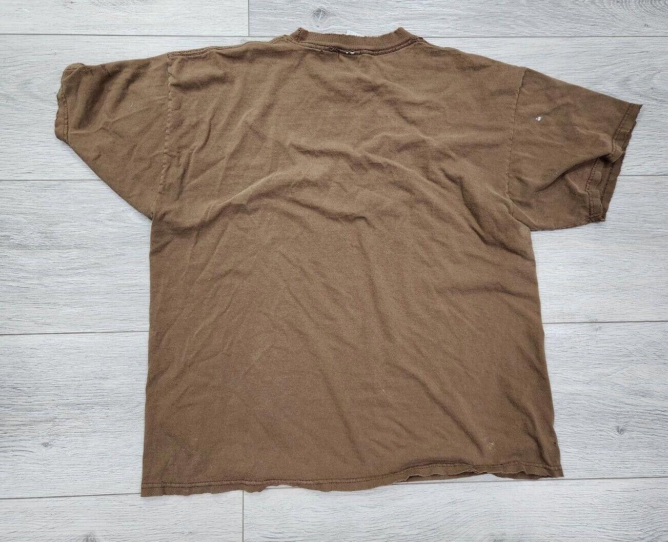 Designer Distressed Pin Up Girl Chevy Shirt XL Brown Tennessee Y2k Size XL / US 12-14 / IT 48-50 - 4 Thumbnail