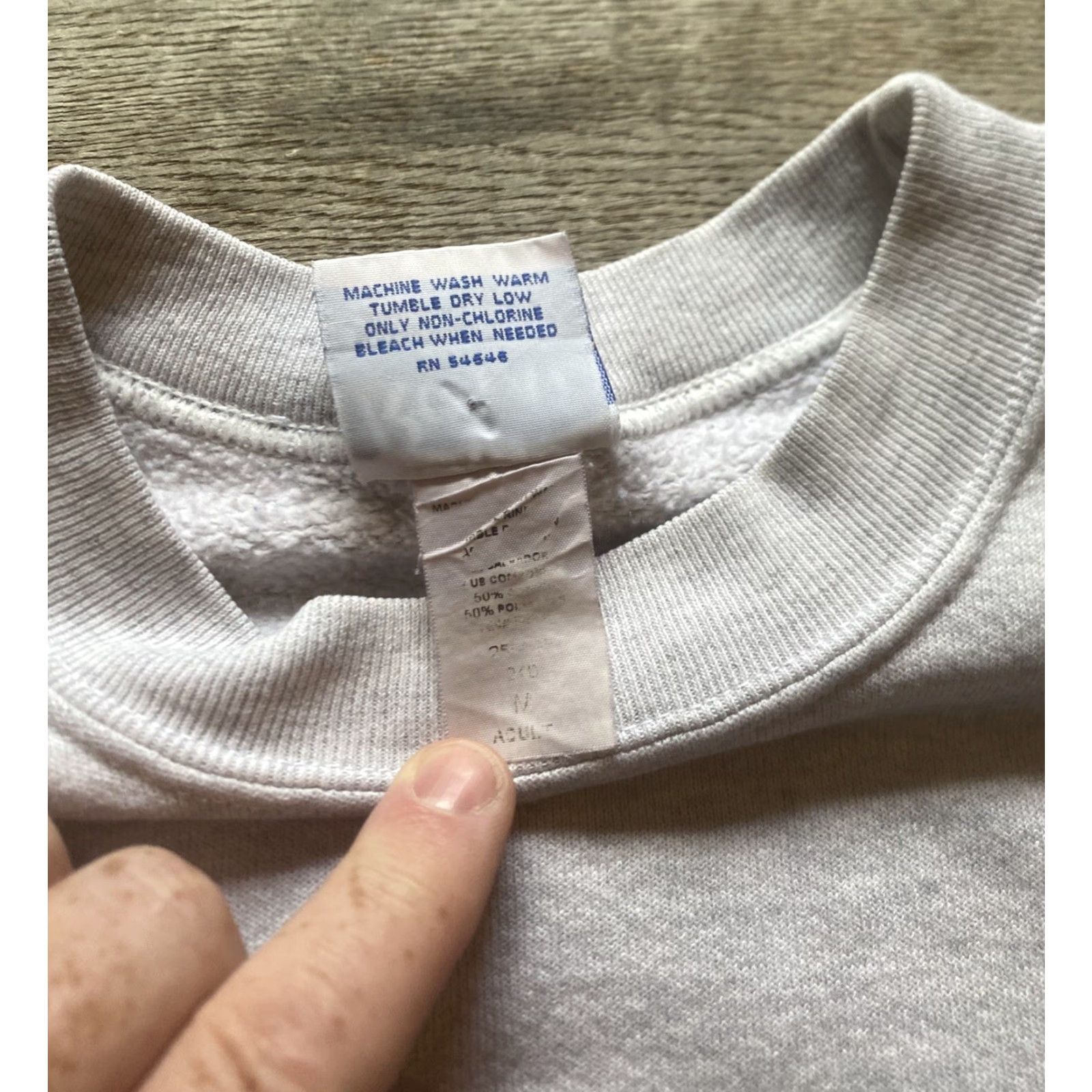 MOTHER VINTAGE Blessed Mother Teresa School Gray Sweatshirt Mens Medium Royal Park Sweatshirt Long Sleeve Crew Neck Cotton Blend Pullover Size US M / EU 48-50 / 2 - 5 Thumbnail