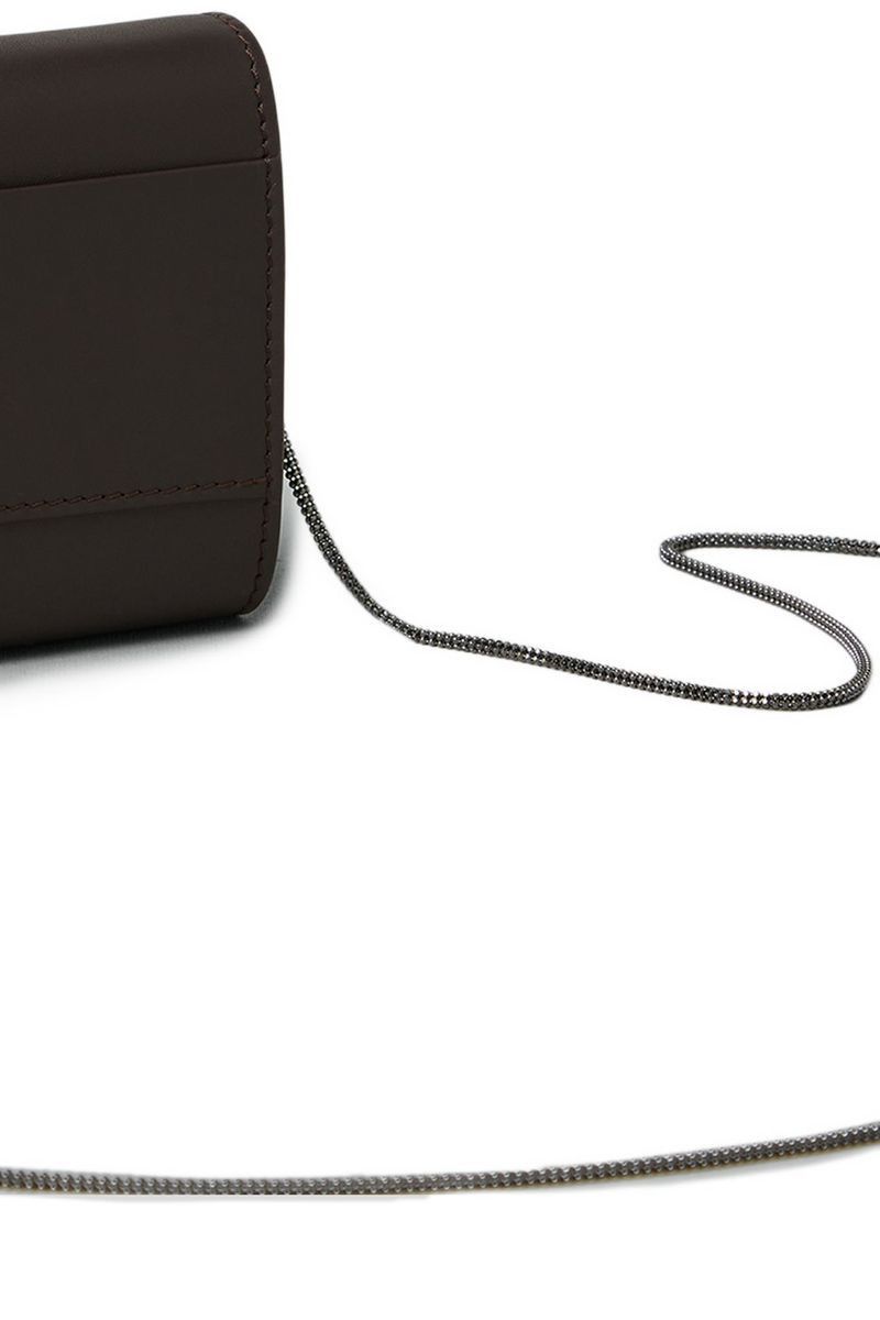 Brunello Cucinelli o1la1rc1a0425 Size: OS/Leather Wallet in Marron Size ONE SIZE - 3 Thumbnail