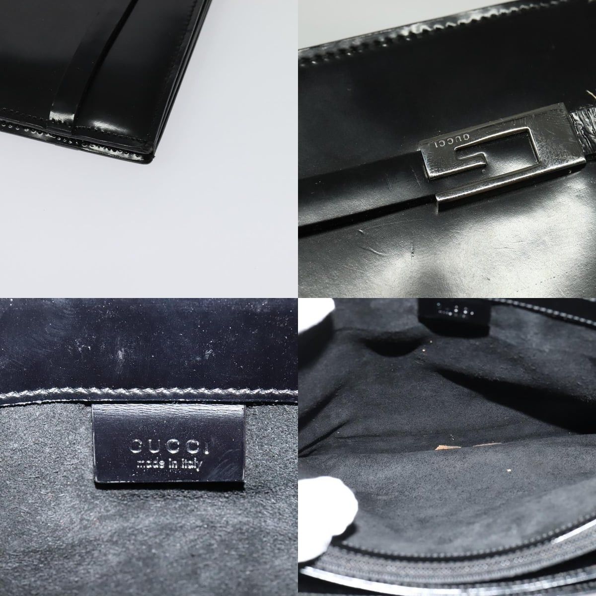 Gucci GUCCI Shoulder Bag Patent Leather Black Silver Size ONE SIZE - 11 Thumbnail
