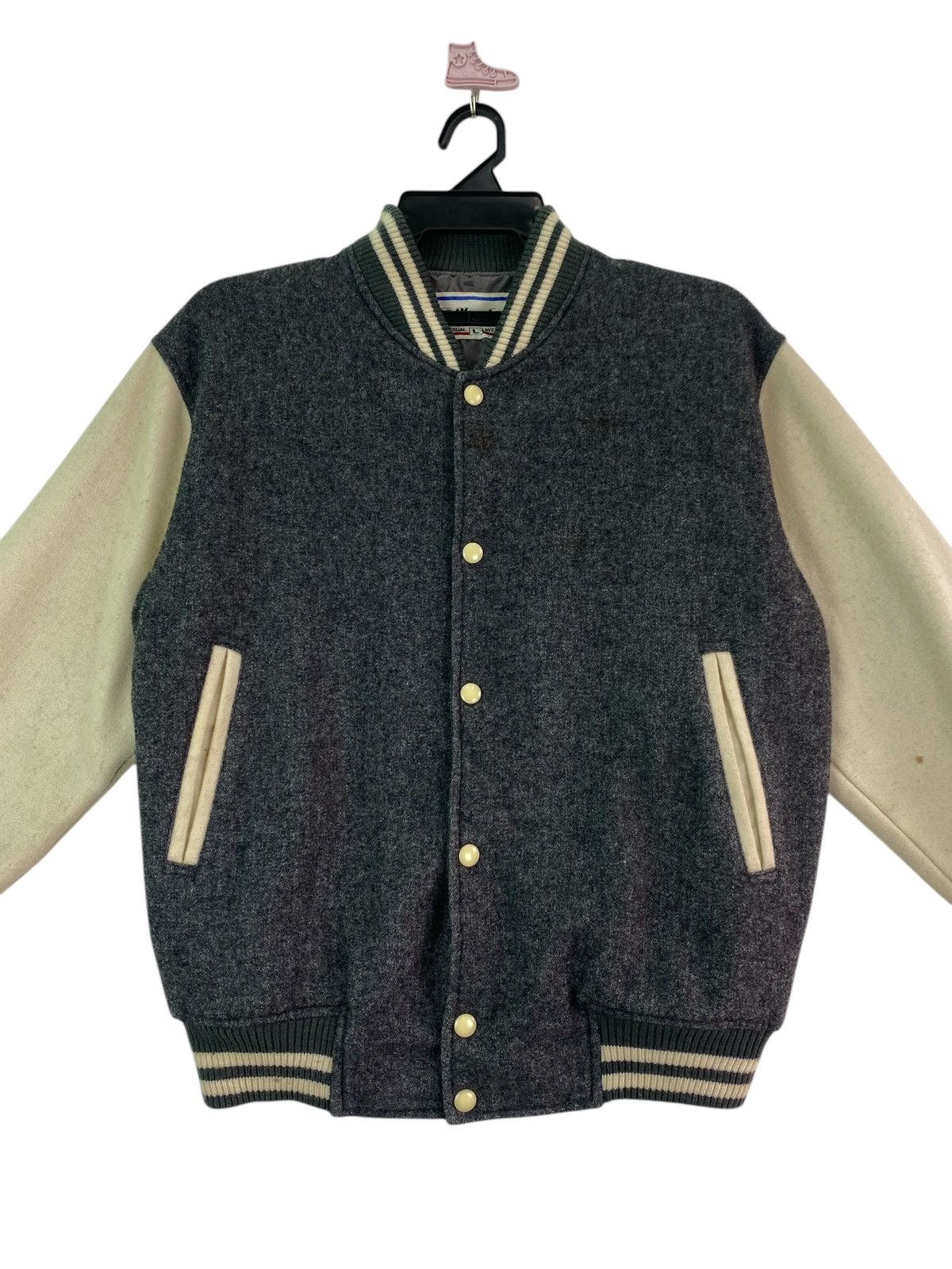 Vintage Vtg 90s Plumfield varsity jacket Size US L / EU 52-54 / 3 - 2 Thumbnail