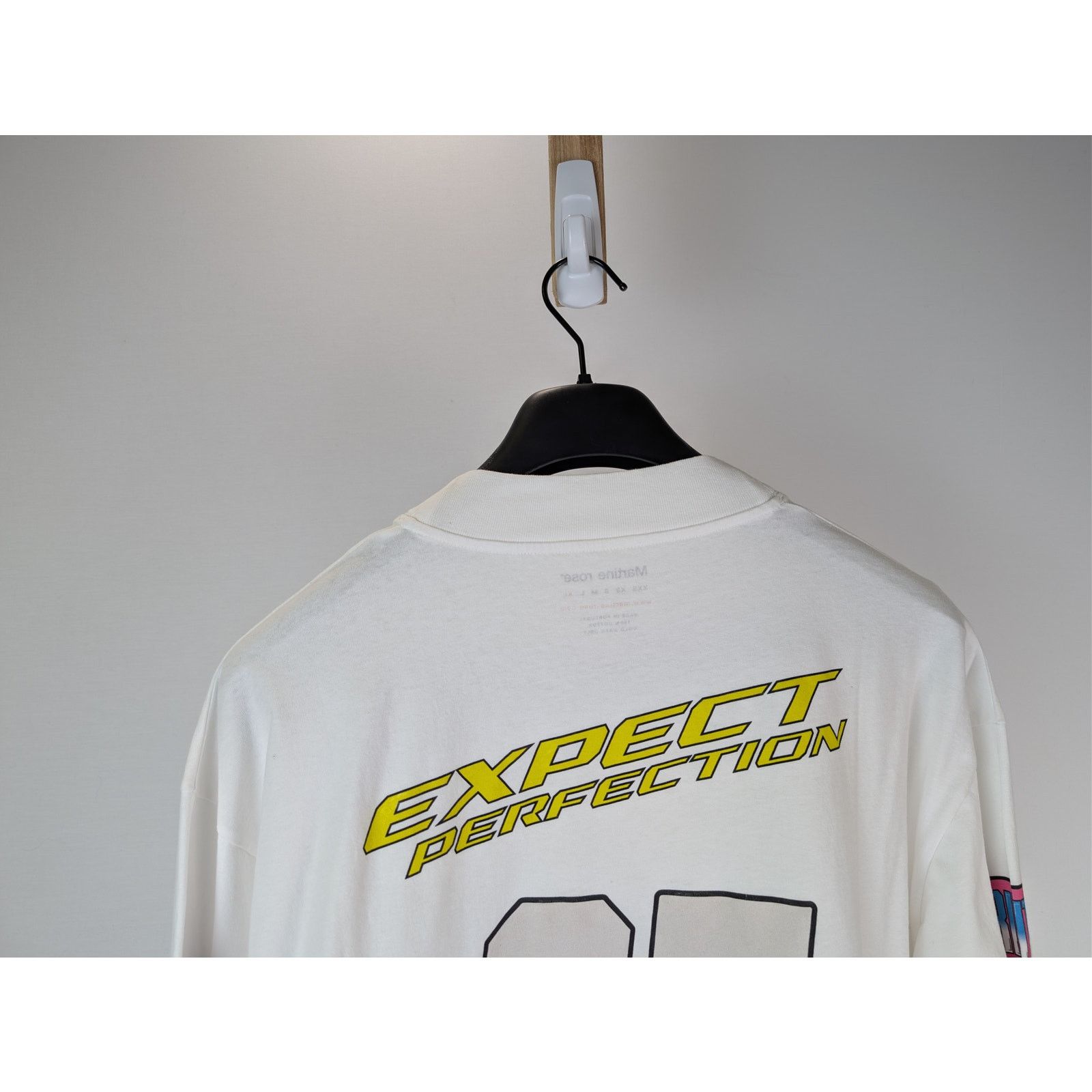 Martine Rose o1rshd1 Funnel Neck Long-Sleeve T-Shirt in White Size US XL / EU 56 / 4 - 11 Thumbnail