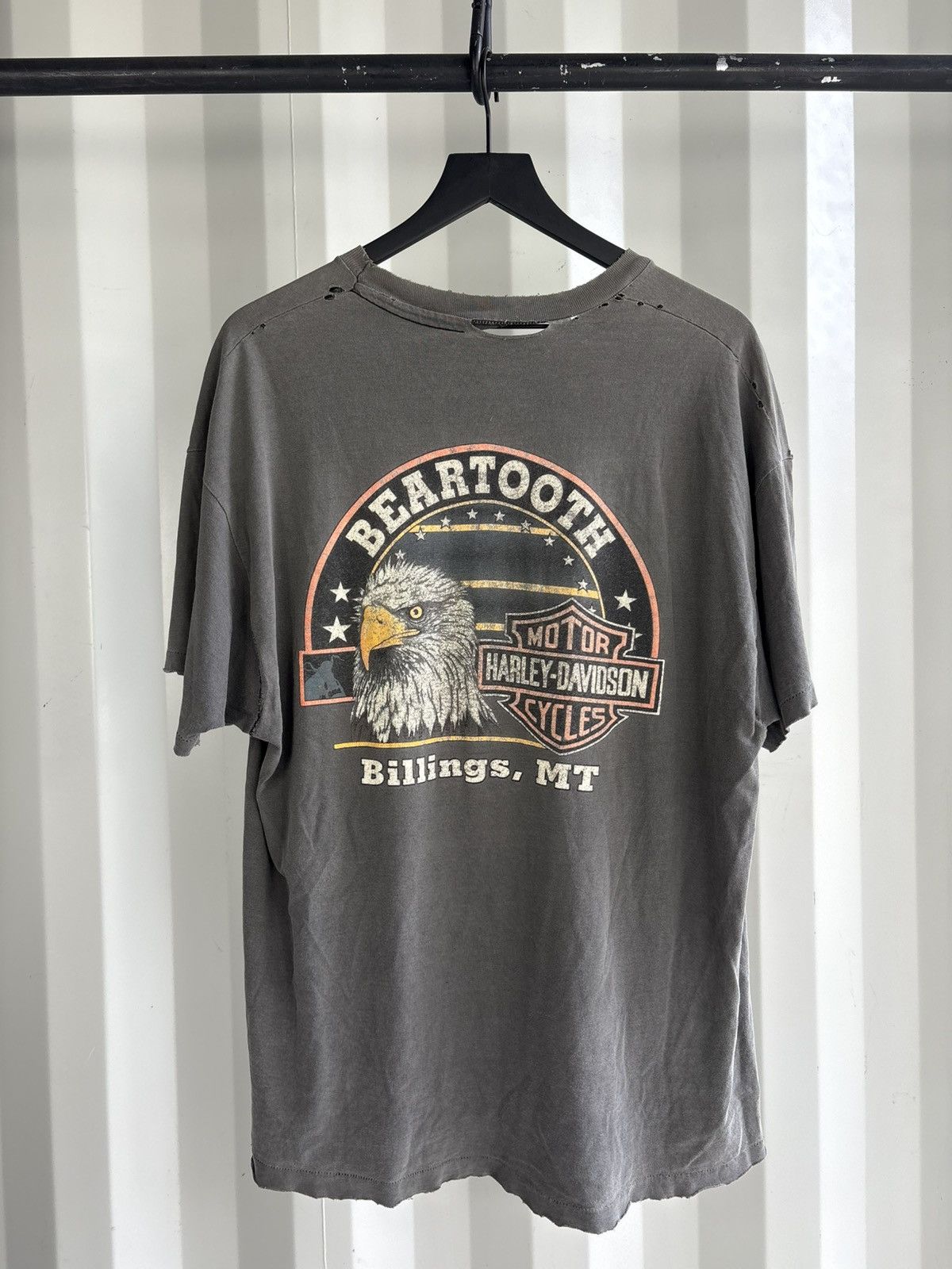 Harley Davidson Vintage Harley Untamed Shirt Faded Distressed Band Grunge Size US XL / EU 56 / 4 - 3 Thumbnail