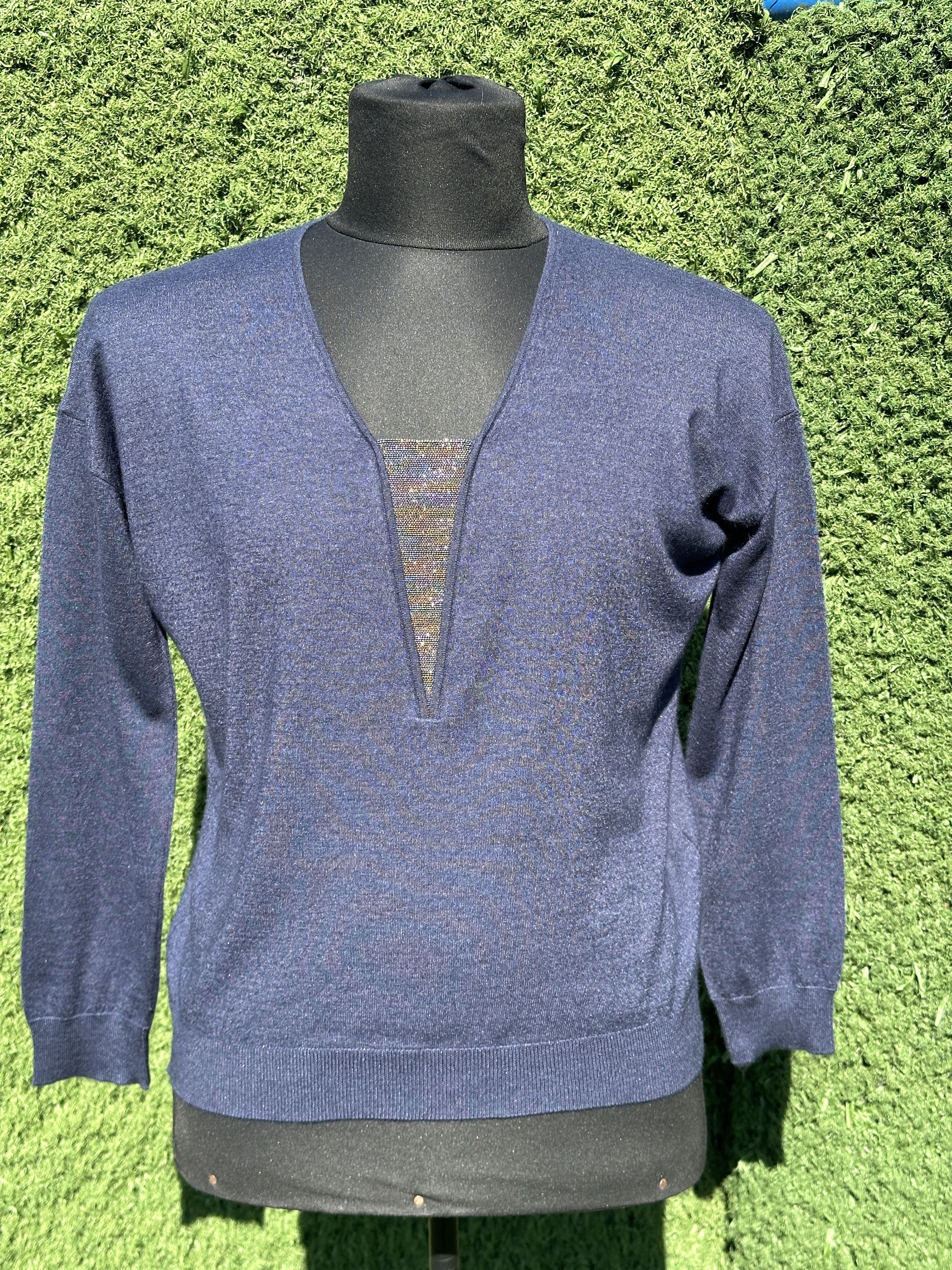 Brunello Cucinelli 1650$ Brunello Cucinelli Cashmere Silk Pullover Size M Size M / US 6-8 / IT 42-44 - 9 Thumbnail
