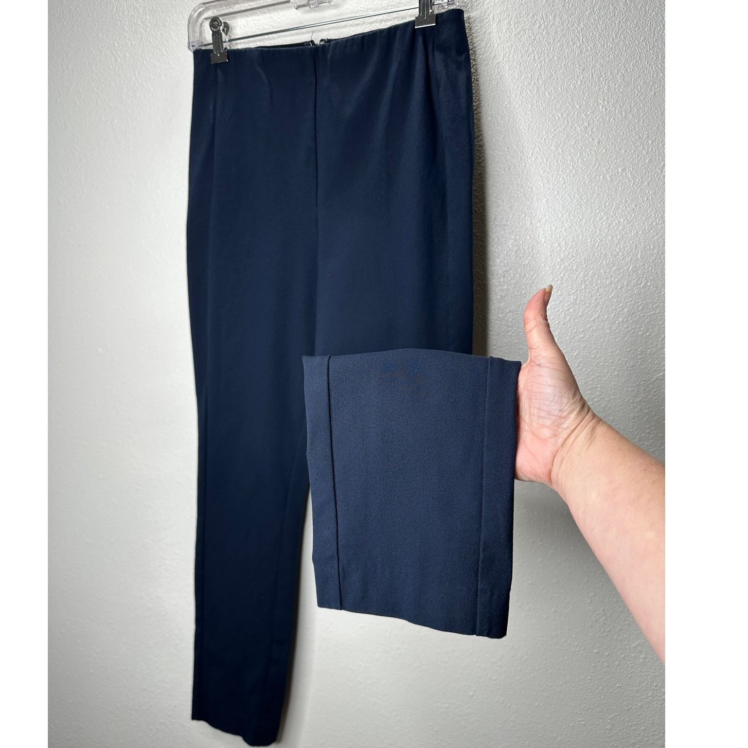 Rag & Bone rag & bone Navy Blue Stretch Back Zip High Waist Trouser 8 Size 30" / US 8 / IT 44 - 1 Thumbnail