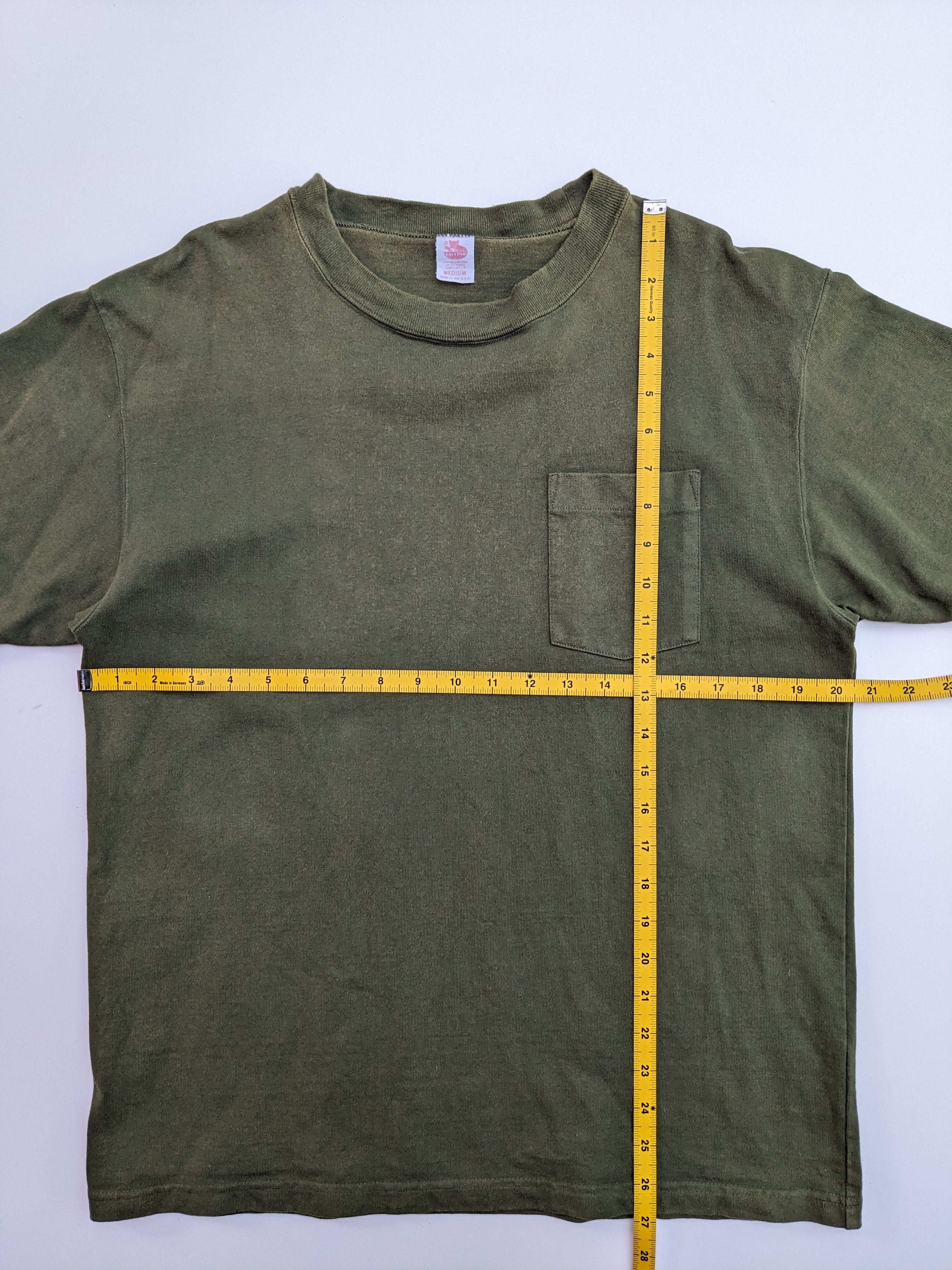 CAT'S PAW × Sugar Cane × Vintage Vintage 90s Cat's Paw plain pocket tee Size US M / EU 48-50 / 2 - 6 Thumbnail