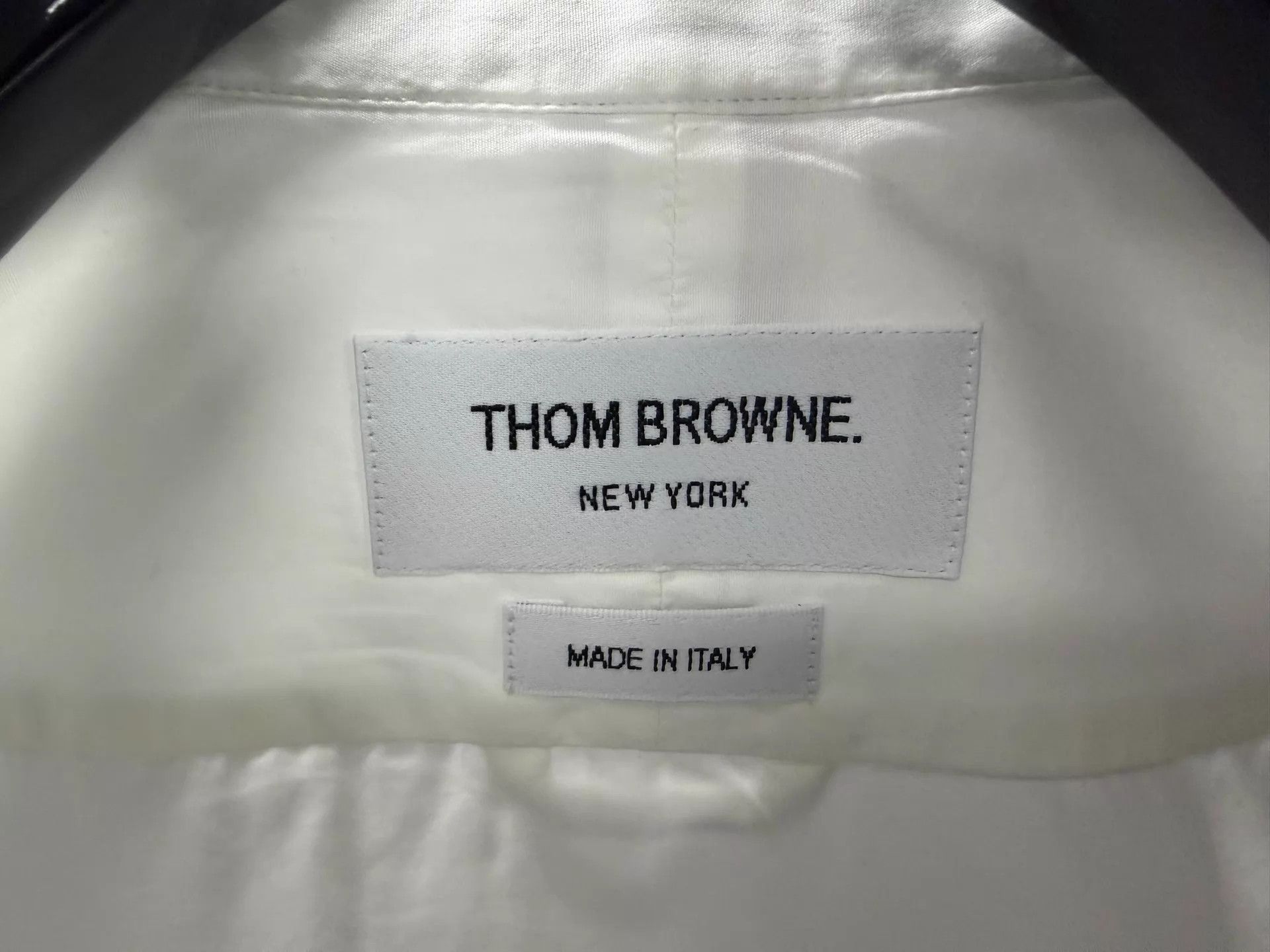 Thom Browne Thom Browne Classic 3-Color Placket Poplin Shirt Size US L / EU 52-54 / 3 - 3 Thumbnail