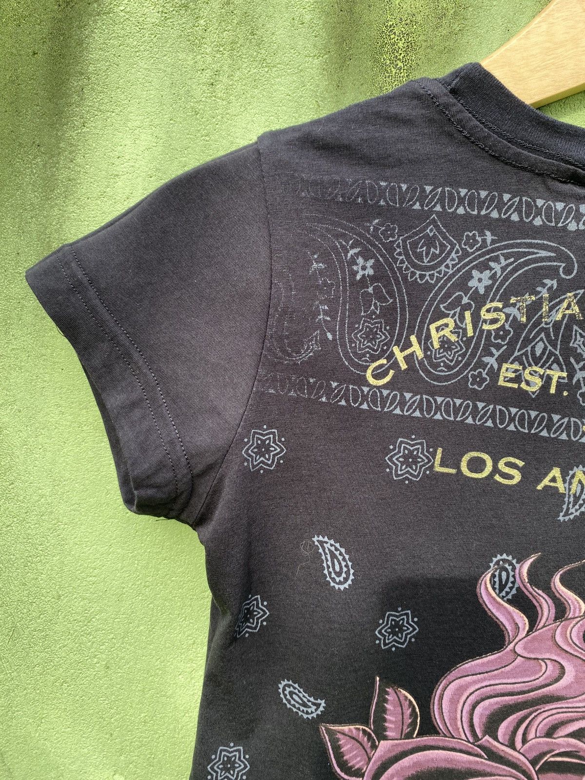 Christian Audigier Christian Audigier Tattoo Rose Scissor Design Front & Back Size L / US 10 / IT 46 - 10 Thumbnail