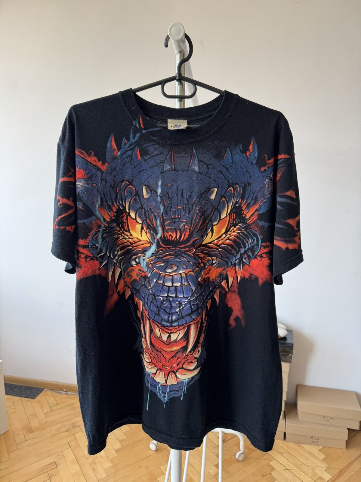 Liquid Blue × Vintage 1994 Travis Scott Liquid Blue Eagle All Over