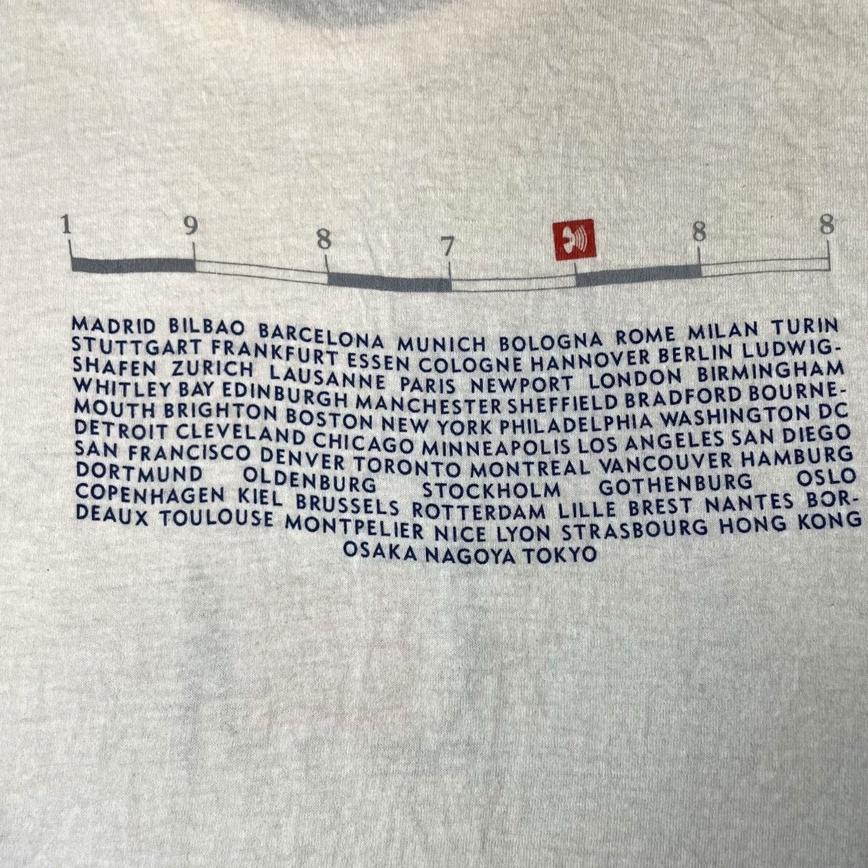 Vintage VINTAGE Depeche Mode Music For The Masses Concert Tour Tank Top 1987-88 Sz L Shirt Unisex Adults White 80s Band Tour Conf﻿erence Size US L / EU 52-54 / 3 - 7 Thumbnail