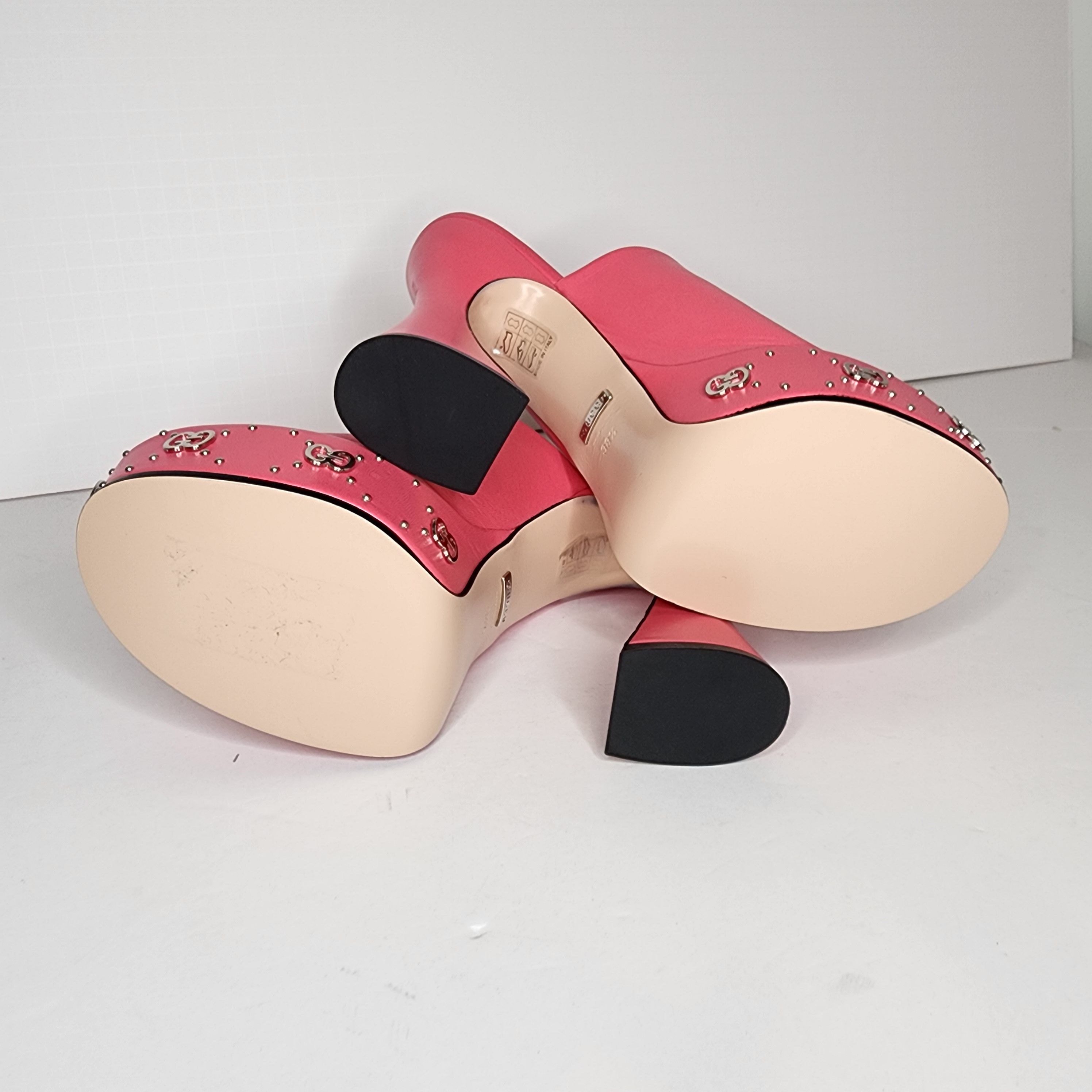 Gucci Gucci Malaga Kid Platform Mules Size US 8.5 / IT 38.5 - 8 Thumbnail