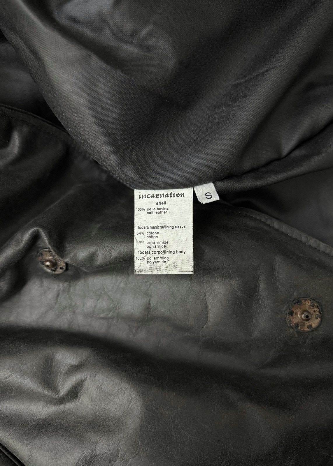 Incarnation Incarnation calf leather coat Size US S / EU 44-46 / 1 - 8 Thumbnail