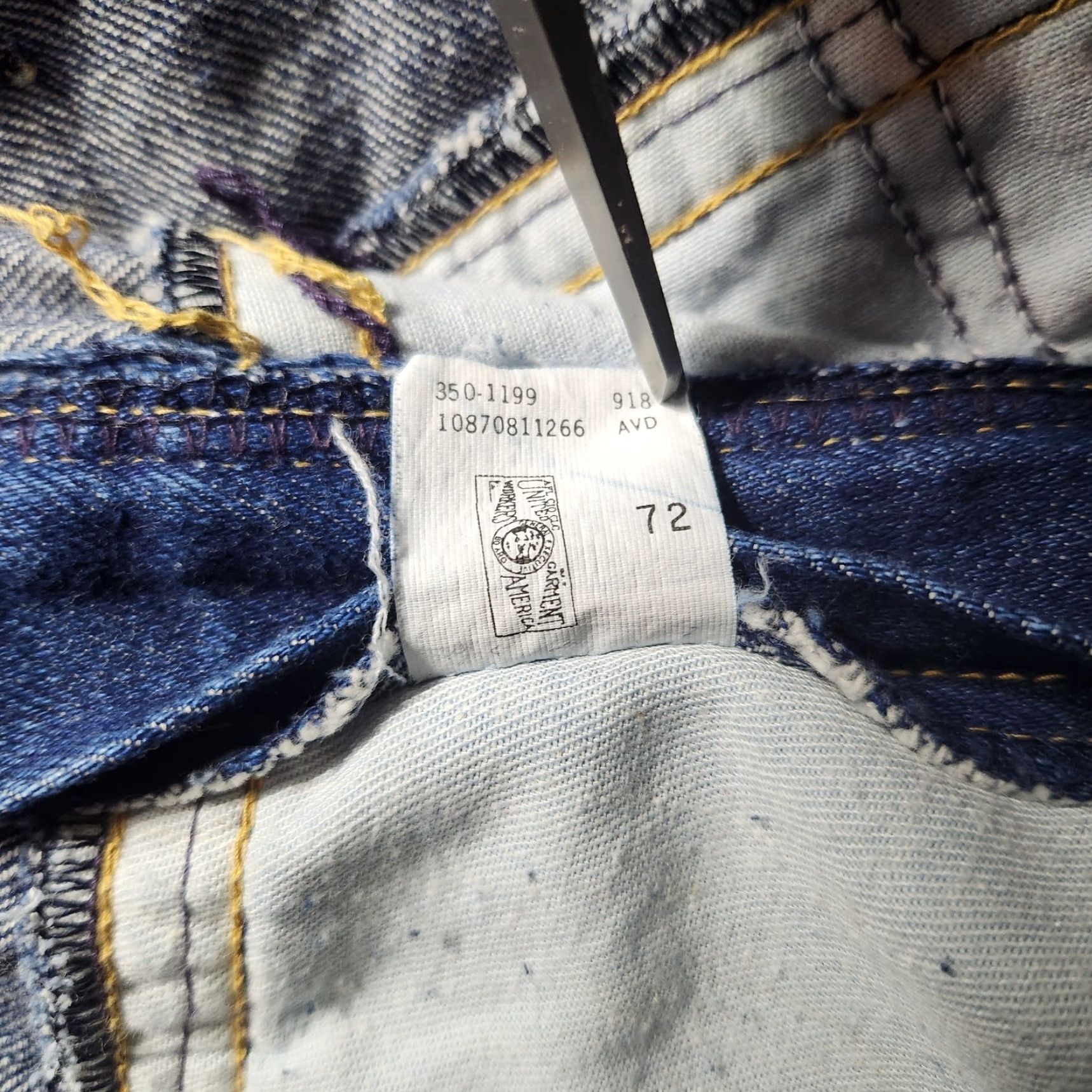 Lee VINTAGE Lee High Rise Bareback Yoked Pleated Jeans Deadstock NWT-Size 16 Blue 1980s Womens Jeans Size 38" / US 16 / IT 52 - 8 Thumbnail