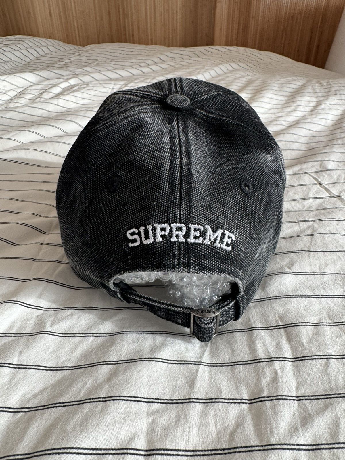 Supreme SUPREME S LOGO PIGMENT DYED 6 PANEL CAP BLACK OS Size ONE SIZE - 1 Thumbnail