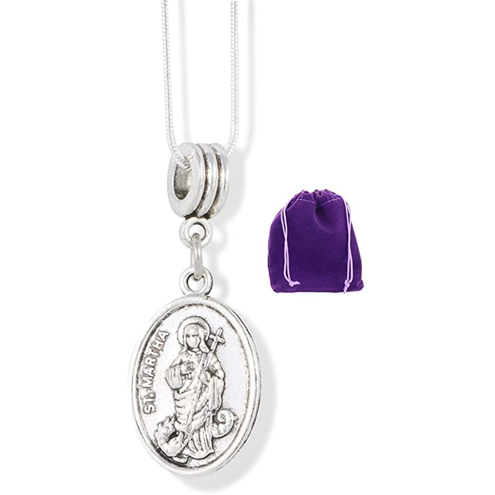 & Other Stories Saint Martha Charm Snake Chain Necklace Size ONE SIZE - 1 Thumbnail