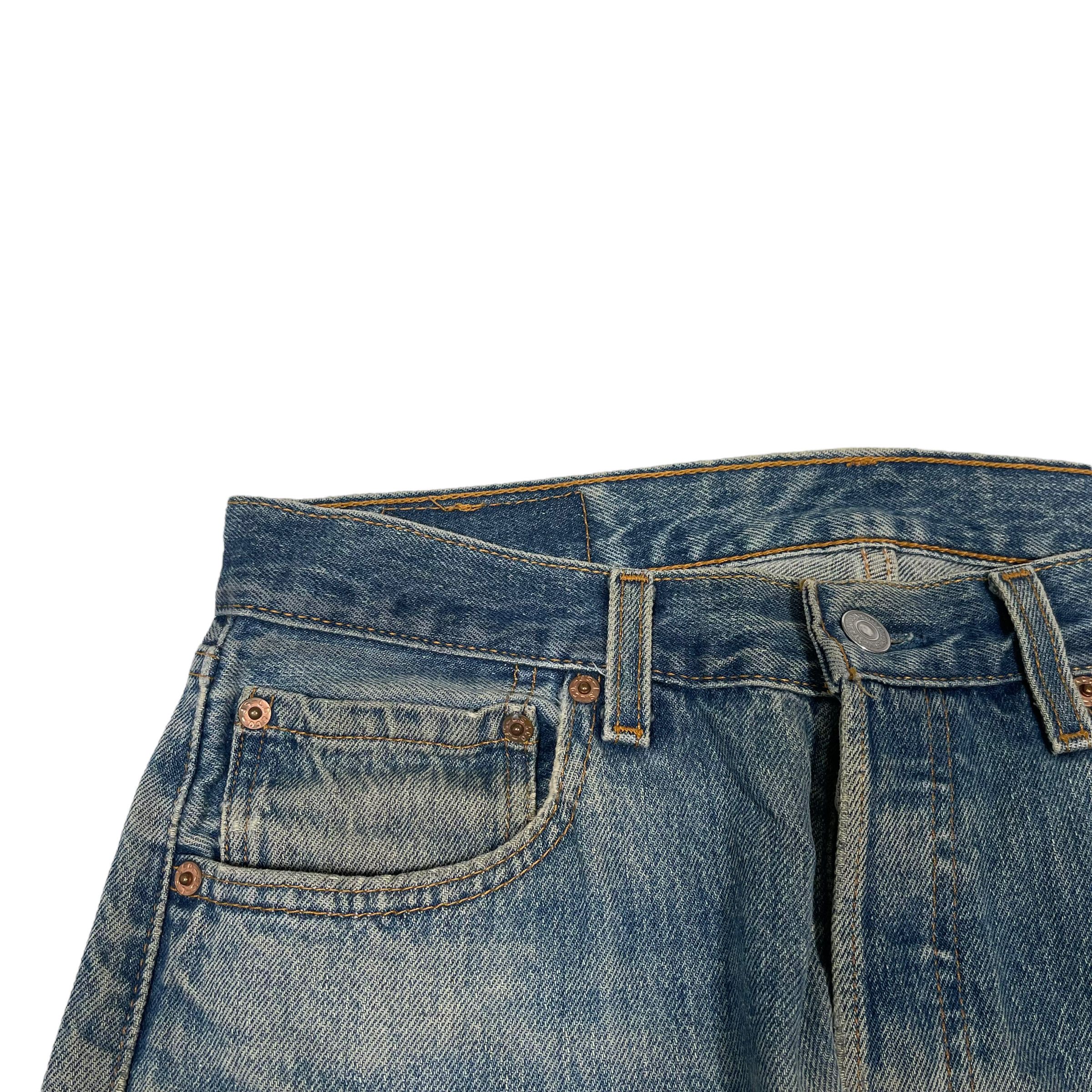 Levi's × Levi's Vintage Clothing × Vintage Vintage 1990s Levi's 501 Light Washed Classic Denim Pants Size US 31 - 8 Thumbnail