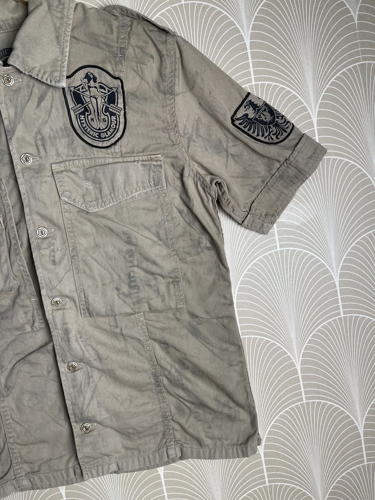 Hysteric Glamour 90s HYSTERIC GLAMOUR MILITARY BUTTON UP SHIRT Size US S / EU 44-46 / 1 - 4 Thumbnail