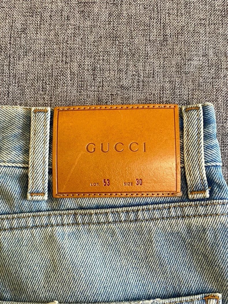 Gucci Gucci Striped webbing tapered jeans 2502-Nextarrow Size US 30 / EU 46 - 6 Thumbnail