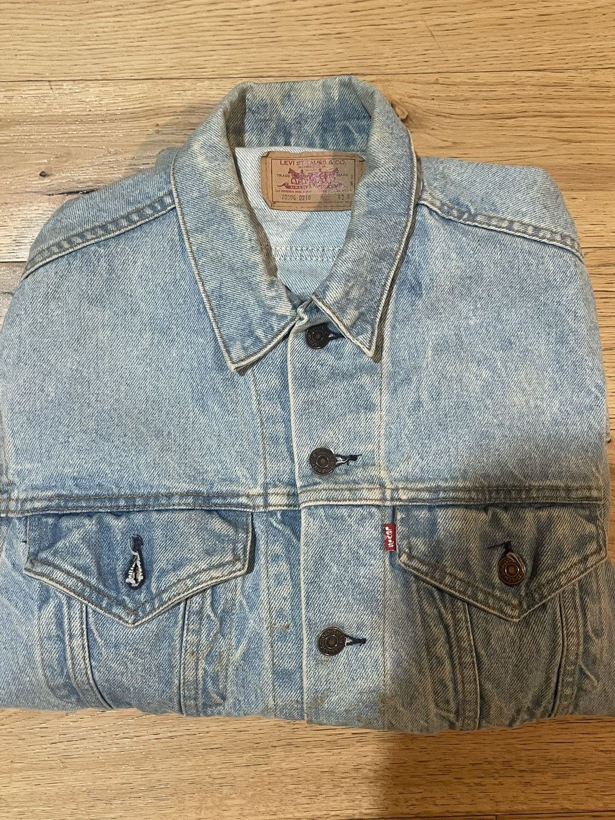 Levi's Vintage Clothing Vintage 1994 Hand-Painted Levi’s Jacket Made in USA Size 42 Size US S / EU 44-46 / 1 - 6 Thumbnail