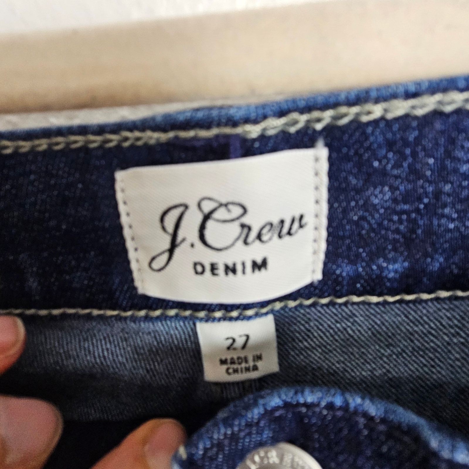 J.Crew J. Crew Womens Vintage Straight Leg Jeans Size 27 Tuxedo Size 27" / US 4 / IT 40 - 7 Thumbnail