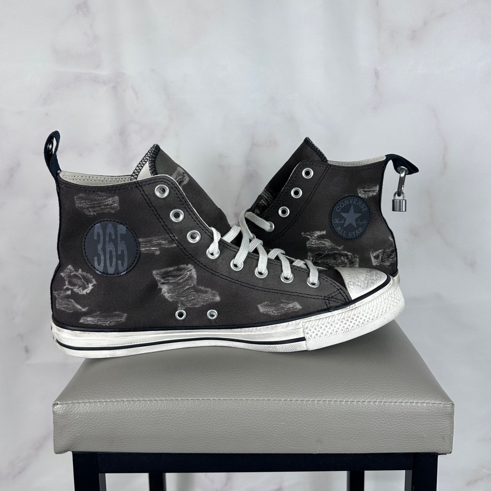 Converse Charli XCX Party Girl Distressed Chuck Taylor Grey Size US 10 / EU 43 - 9 Thumbnail