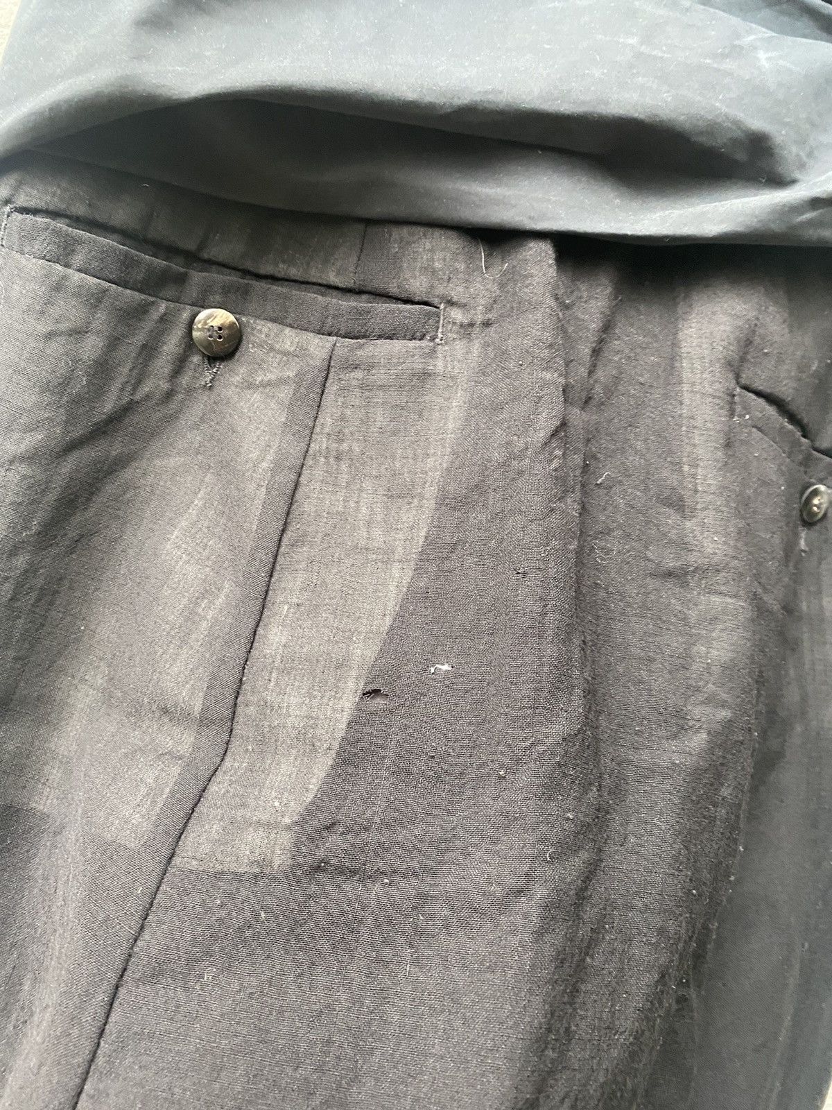 Rick Owens Drop Crotch Wool Cropped Trousers
