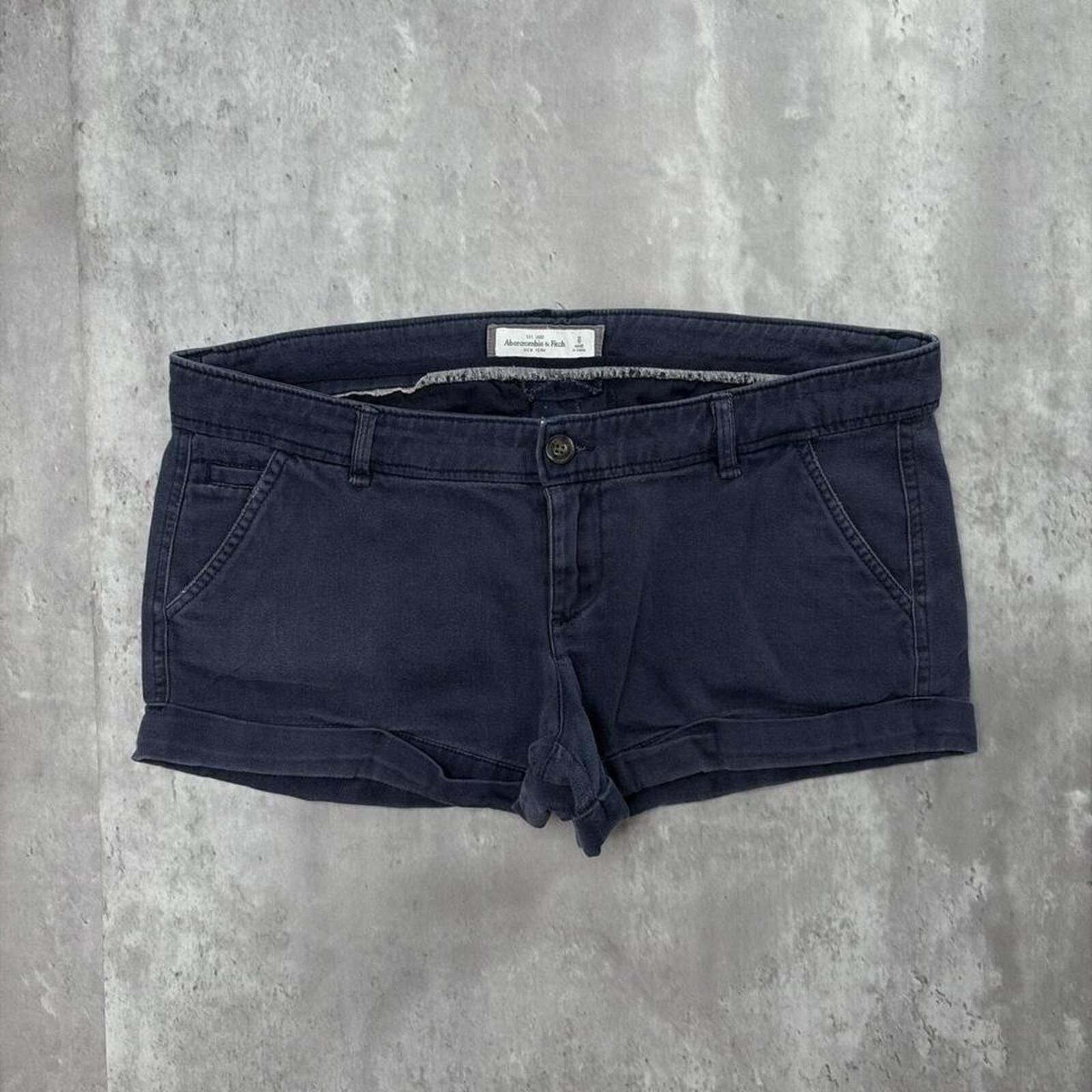 Abercrombie & Fitch Y2K Navy Abercrombie & Fitch Grunge Mini Skater Shorts Size 25" / US 0 / IT 36 - 2 Thumbnail