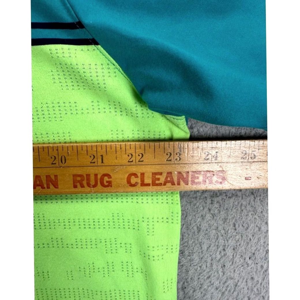 Under Armour Under Armour Heat Gear Golf Polo Shirt XL Green Blue Colorblock Rugby Mens Size US XL / EU 56 / 4 - 7 Thumbnail