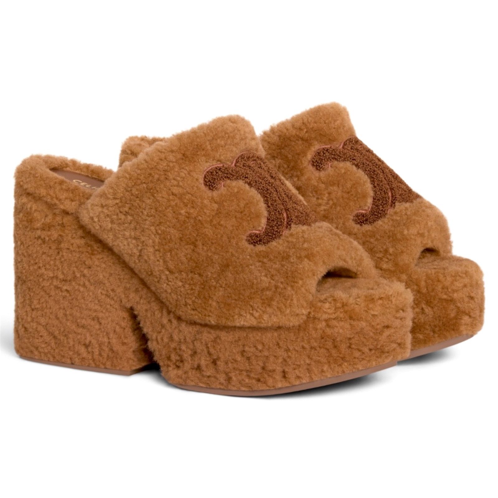 Celine 358065003C.19BR Elena Mule in Shearling Size US 8.5 / IT 38.5 - 2 Thumbnail