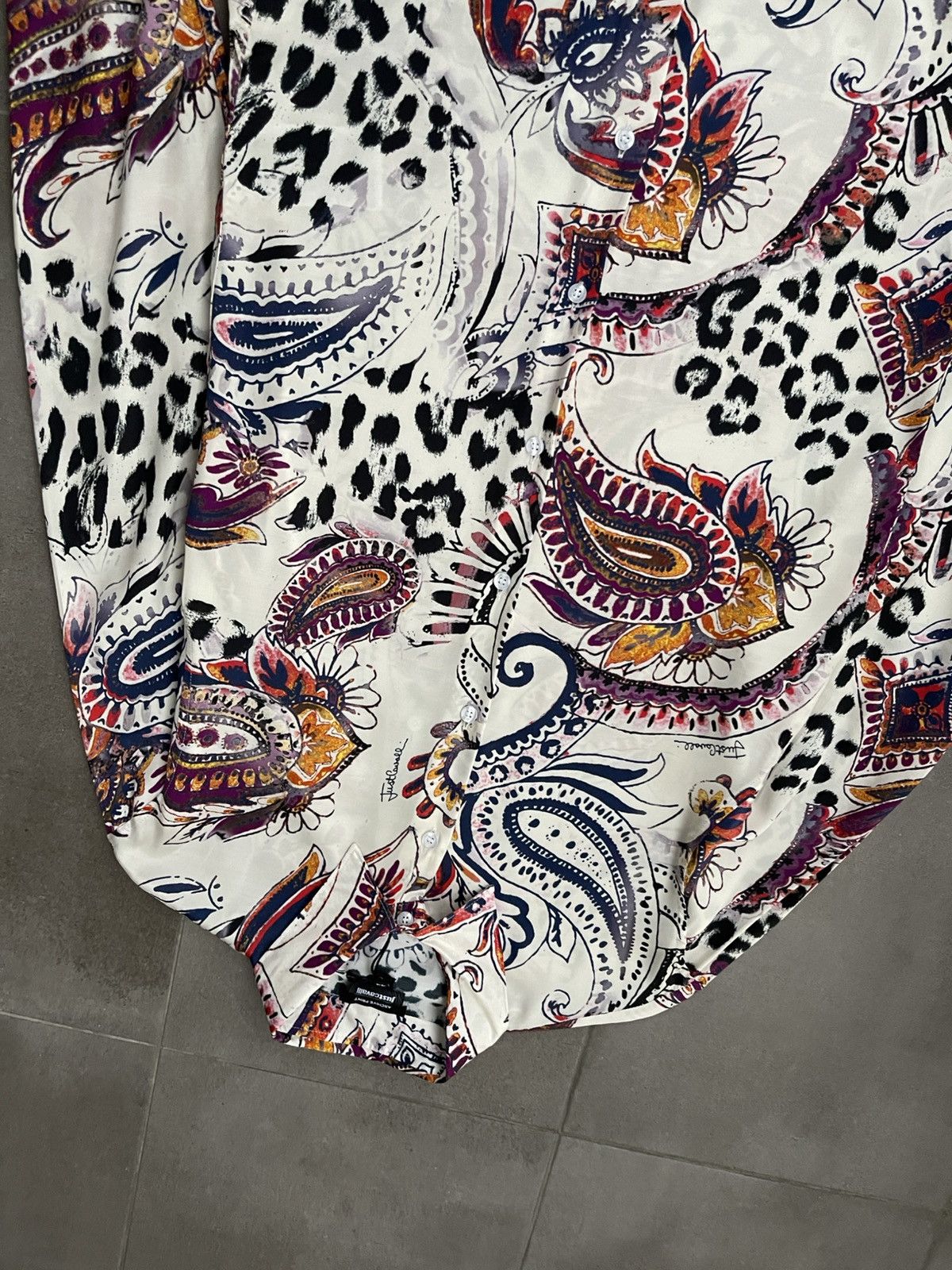 Just Cavalli !DS! AW22 Just Cavalli Paisley Viscose Shirt Size US S / EU 44-46 / 1 - 10 Thumbnail