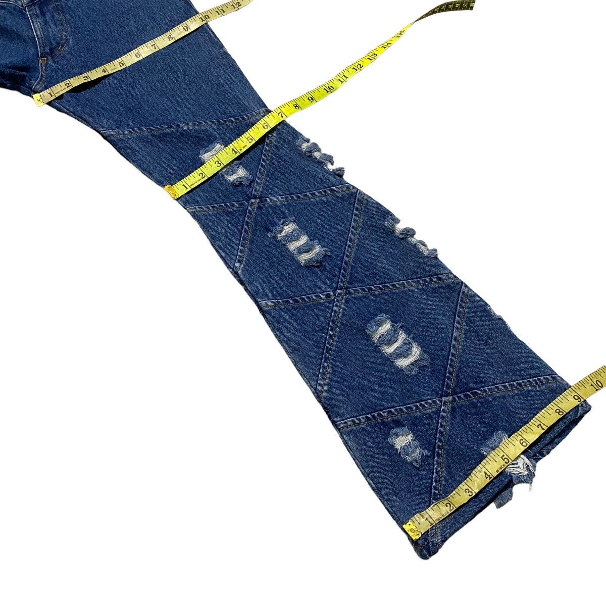 Japanese Brand FOU DE TOI Denim Flare Jeans Size US 28 / EU 44 - 17 Thumbnail