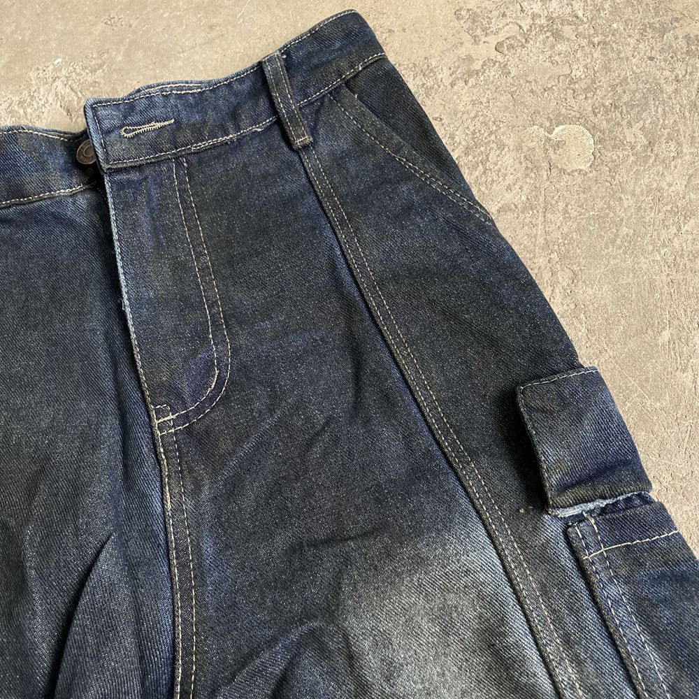 Japanese Brand Custom Dirty Cargo Denim Size US 29 - 7 Thumbnail