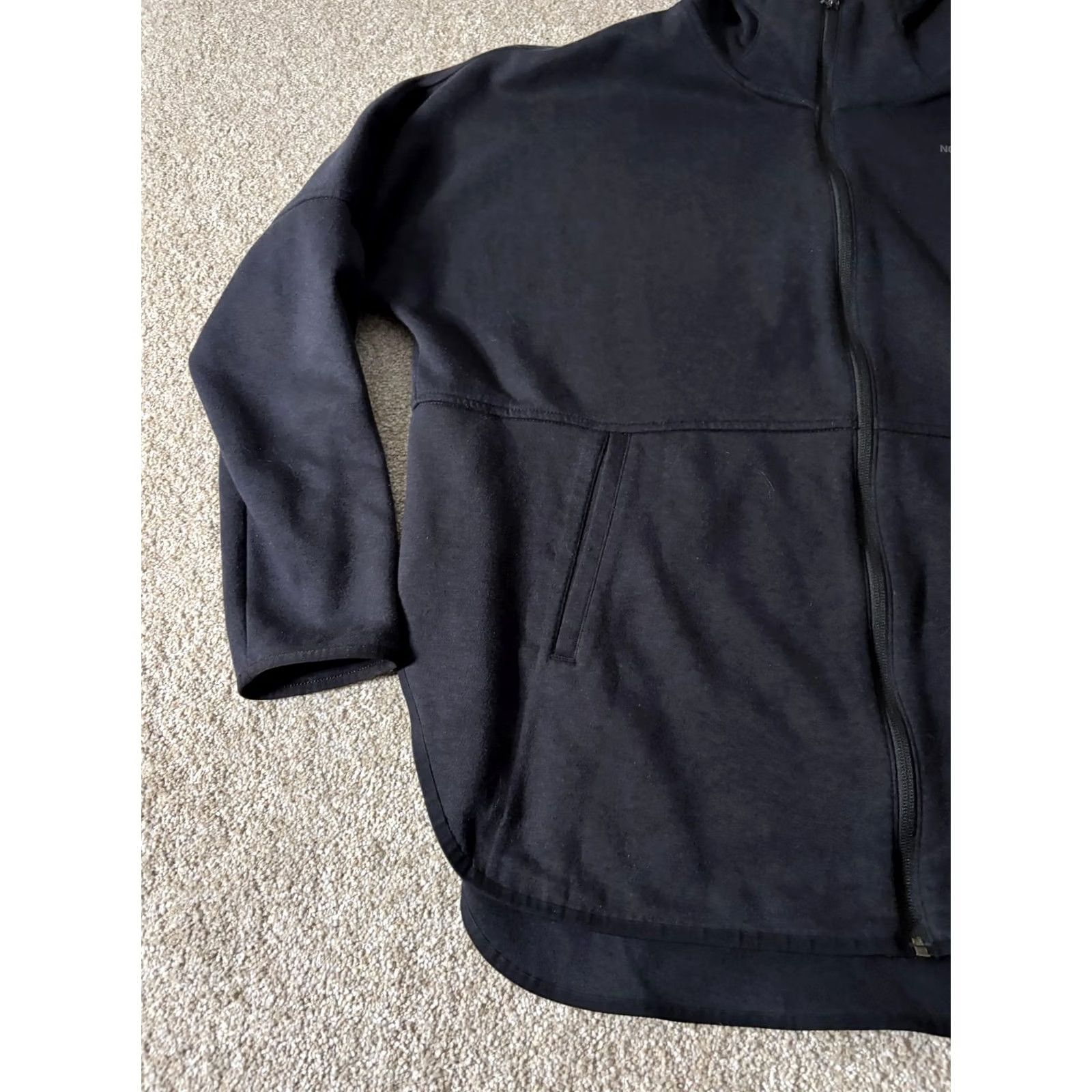 The North Face The North Face Hoodie Womens M Black Fleece Full Zip Logo Jacket Longline Size M / US 6-8 / IT 42-44 - 2 Thumbnail