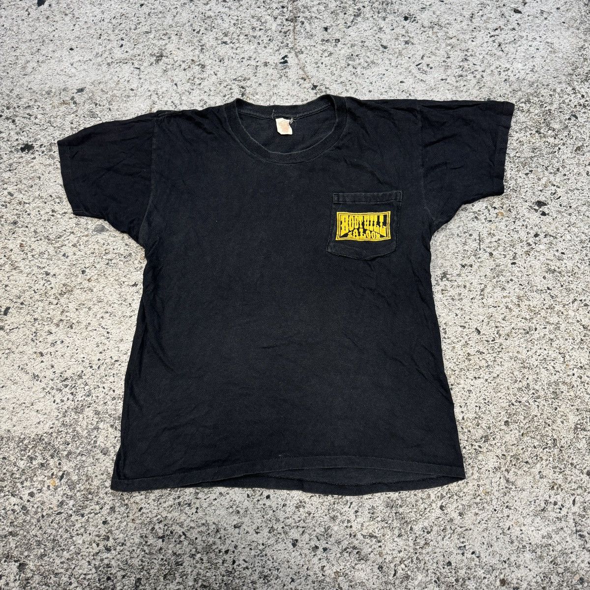Vintage 1980s Faded Boot Hill Saloon Paper Thin Tee ERD Biker Grunge Size US L / EU 52-54 / 3 - 3 Thumbnail