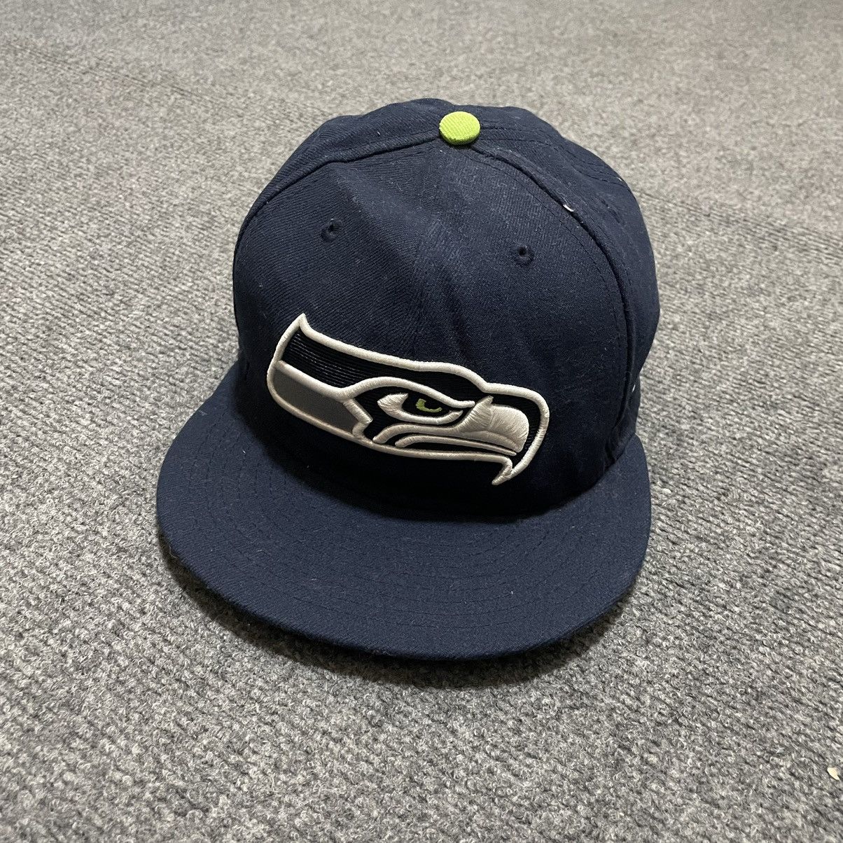 NFL × New Era × Vintage New Era x NFL Seattle Seahawks Super Bowl Cap Hat Size ONE SIZE - 1 Thumbnail