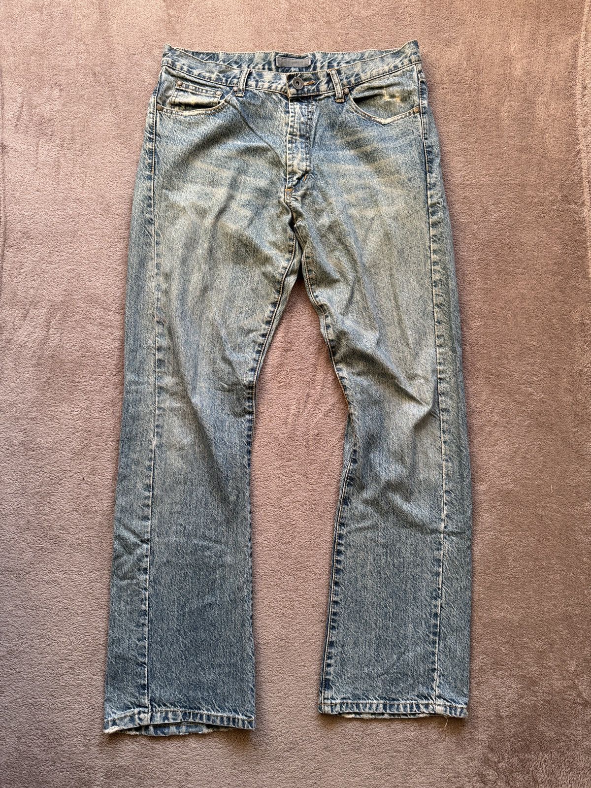 Japanese Brand Helmut Lang Vibe Americana Vintage Jean Ripped Mudwash Denim Size US 32 / EU 48 - 2 Thumbnail