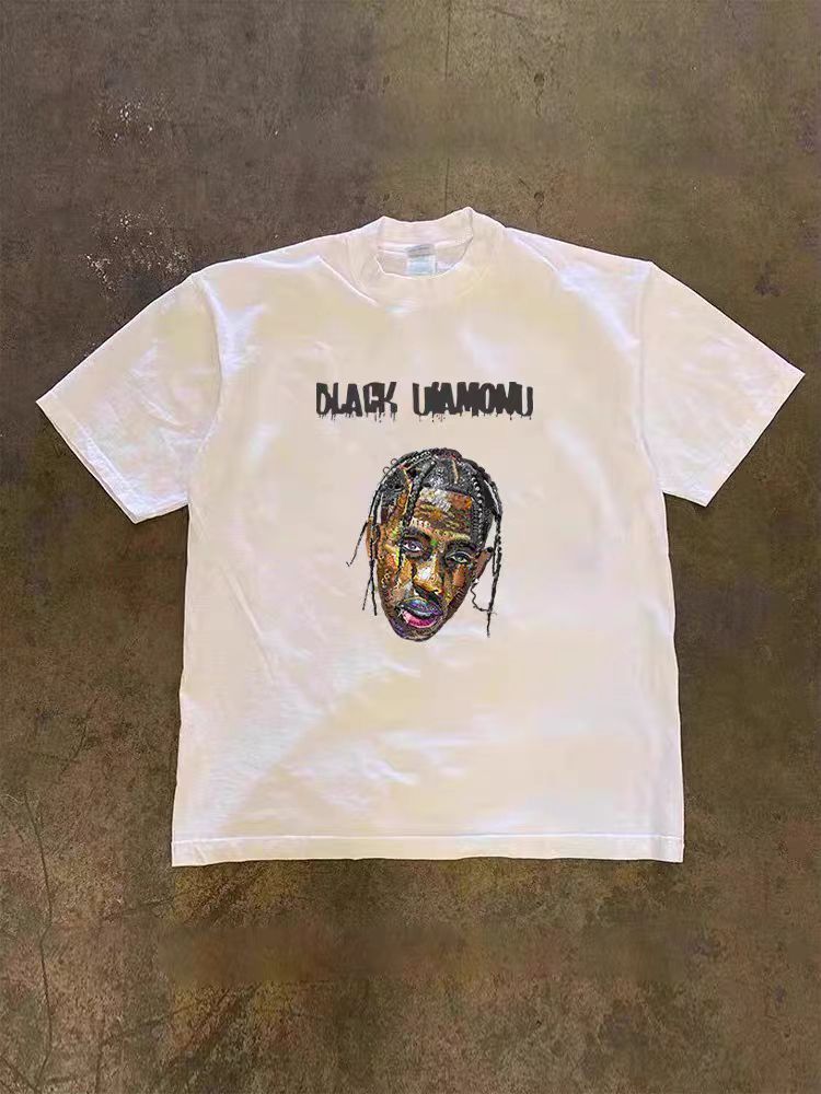 Japanese Brand White street trend hip-hop printed cotton t-shirt Size US M / EU 48-50 / 2 - 1 Thumbnail