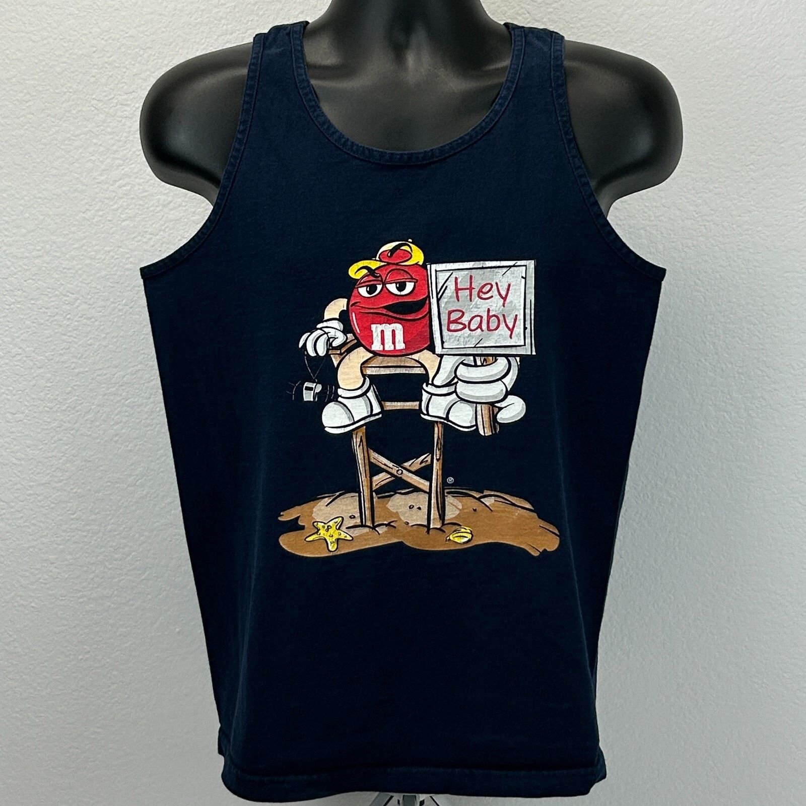 Vintage Vintage 90s M&Ms Vacation in Las Vegas Tank Top Blue MMs M Size US M / EU 48-50 / 2 - 2 Thumbnail